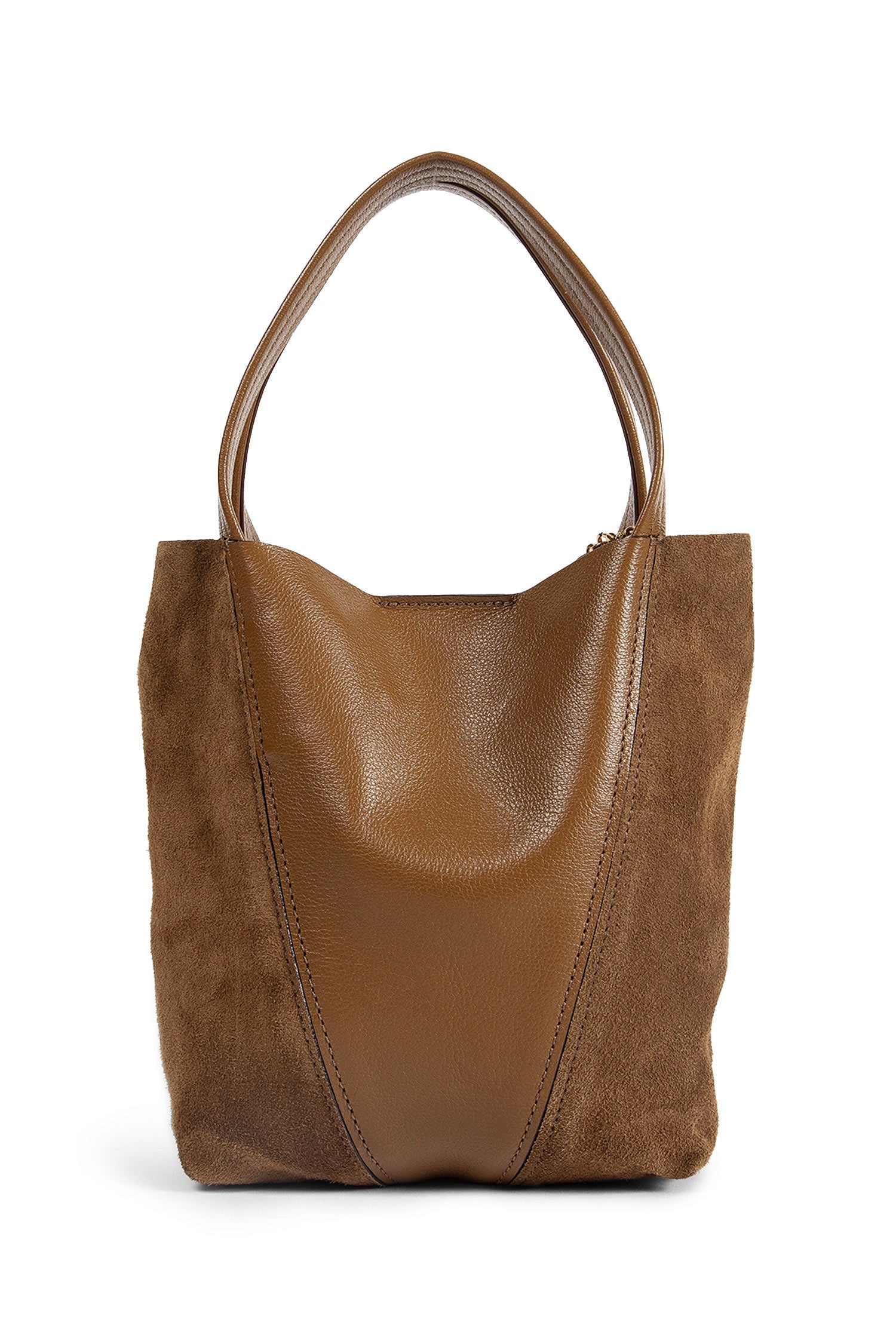 Small Spin Leather And Suede Shoulder Bag Chloe оригінал – Купити в Україні – детальний вид