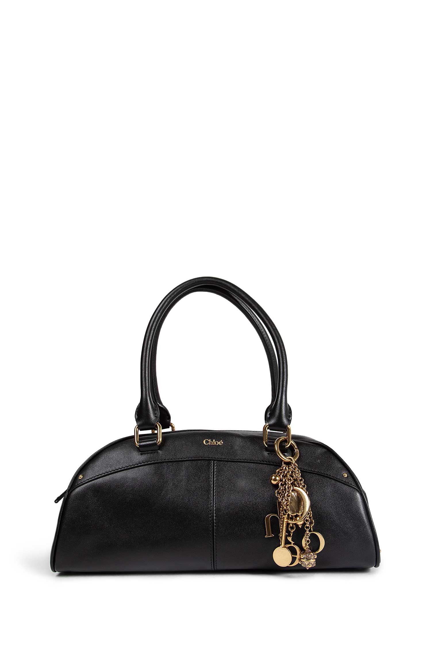 Bowling Bag In Soft Leather Chloe – Гарантія оригінальності – боковий вид