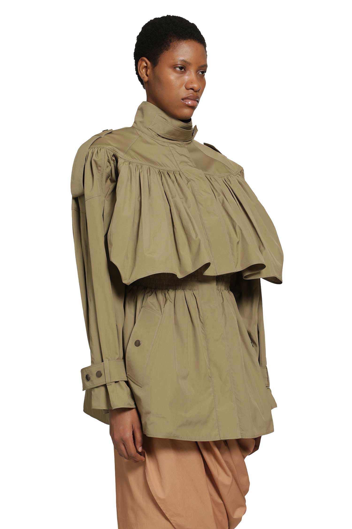 Short Trench Coat In Cotton Poplin Chloe оригінал – Купити в Україні – детальний вид