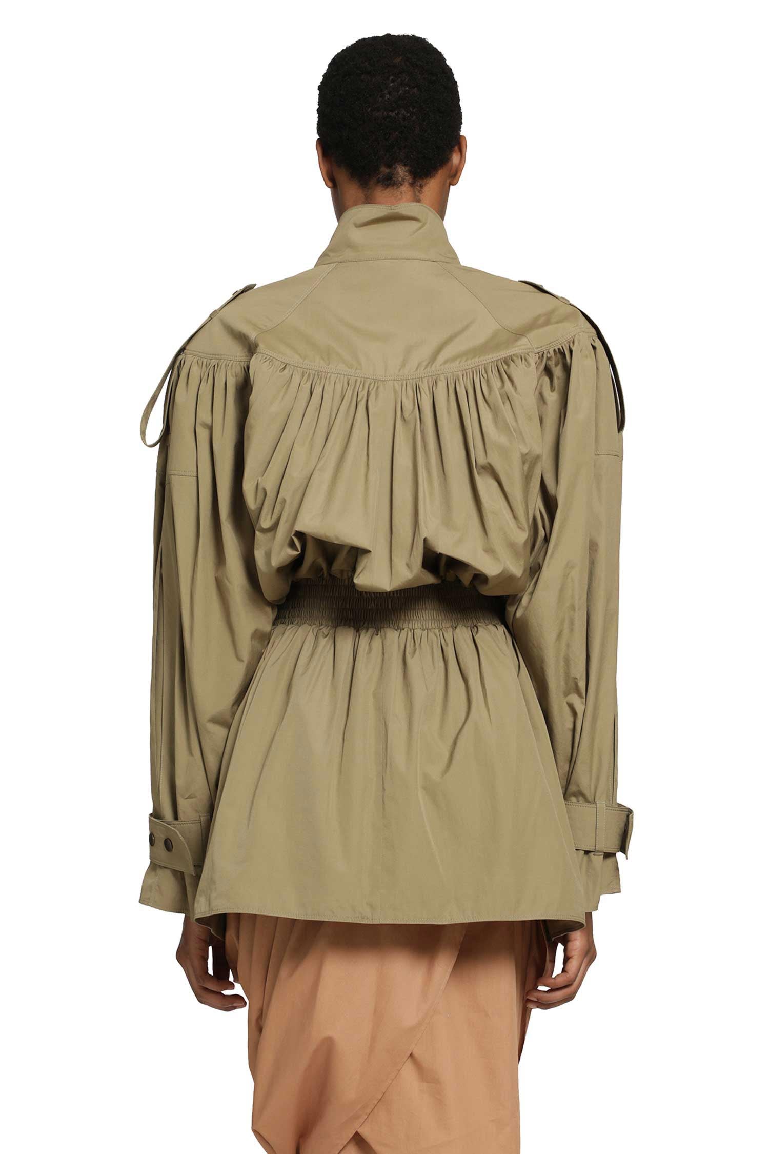 Short Trench Coat In Cotton Poplin Chloe оригінал – Купити в Україні – збільшений вид