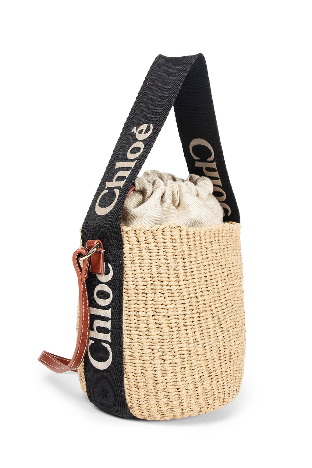 Оригінальна Woody Raffia Bucket Bag Chloe – вид ззаду
