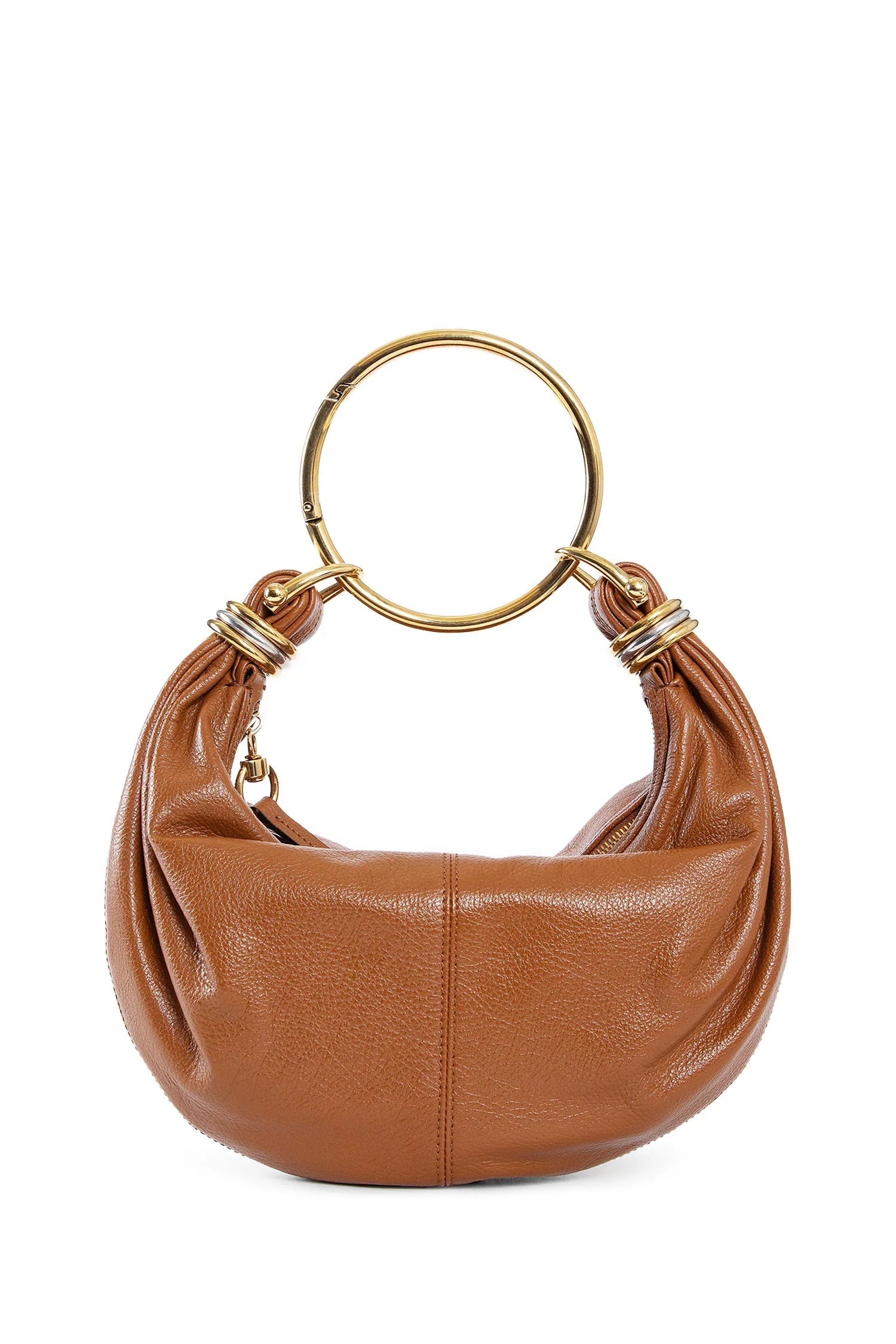 Small Bracelet Bag In Grained Leather Chloe – Гарантія оригінальності – боковий вид