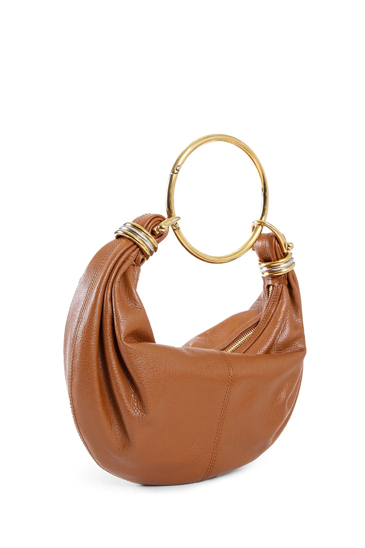 Small Bracelet Bag In Grained Leather Chloe – Гарантія оригінальності – вид ззаду