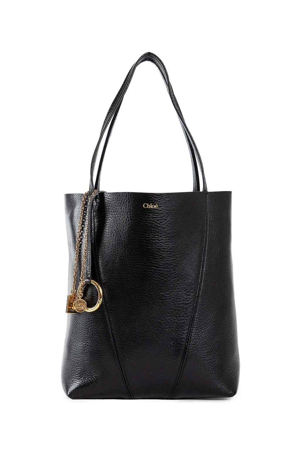 Spin Tote Bag In Grained Leather Chloe – Гарантія оригінальності – боковий вид