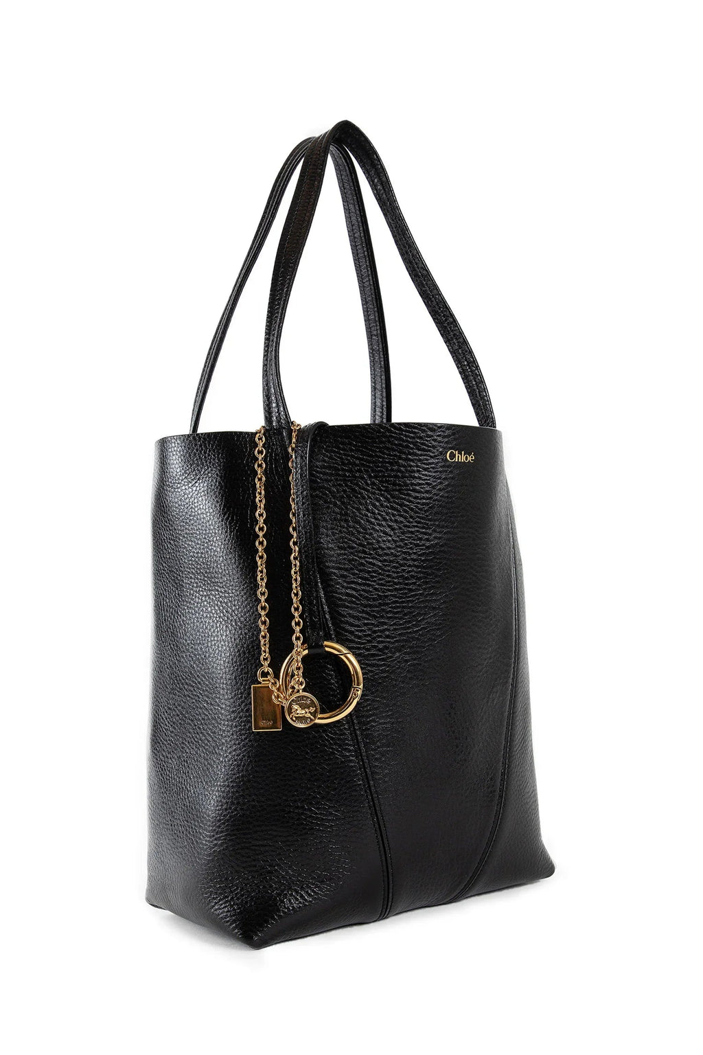 Spin Tote Bag In Grained Leather Chloe – Гарантія оригінальності – вид ззаду