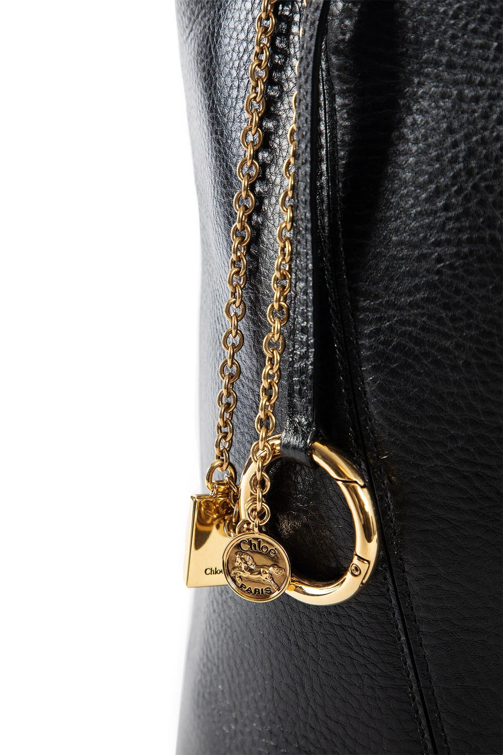Spin Tote Bag In Grained Leather Chloe – Гарантія оригінальності – збільшений вид