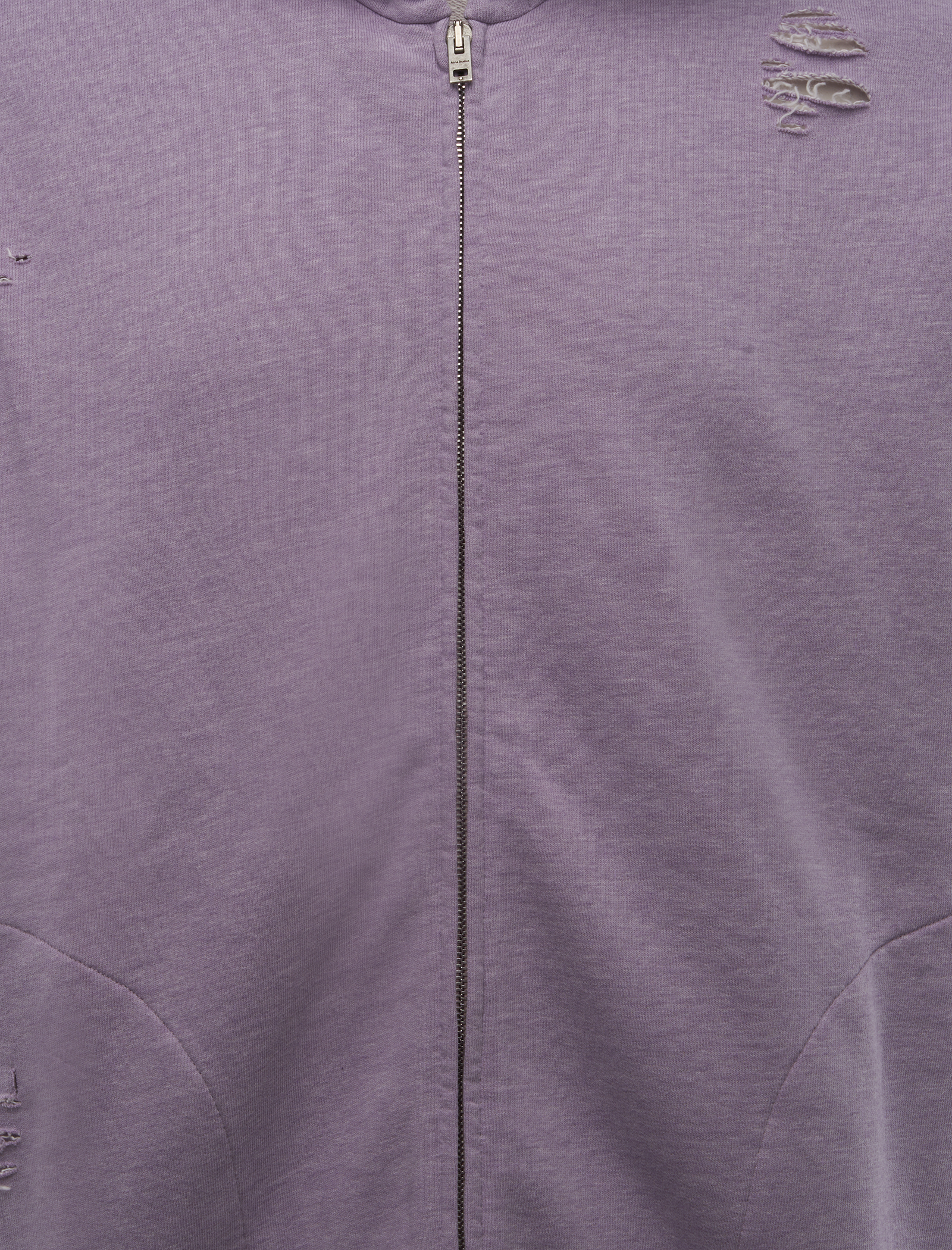 Distressed Logo Zip Hoodie Acne studios оригінал – Купити в Україні – вид ззаду