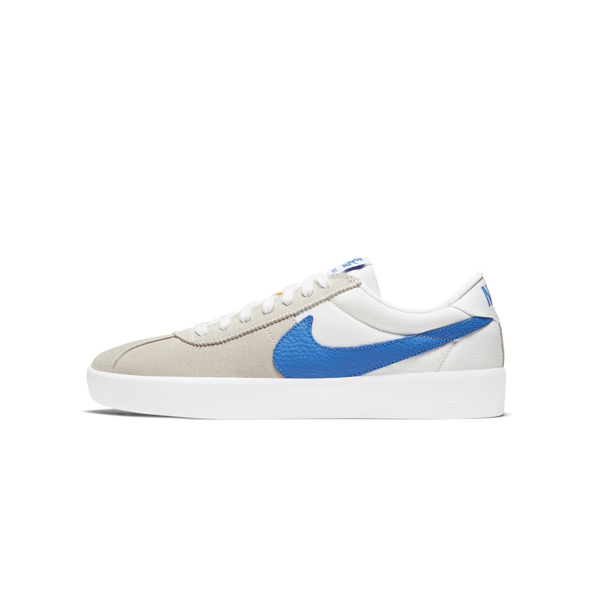Оригінальна Mens Sb Ruin React Shoes Summit White Signal Blue Nike – боковий вид