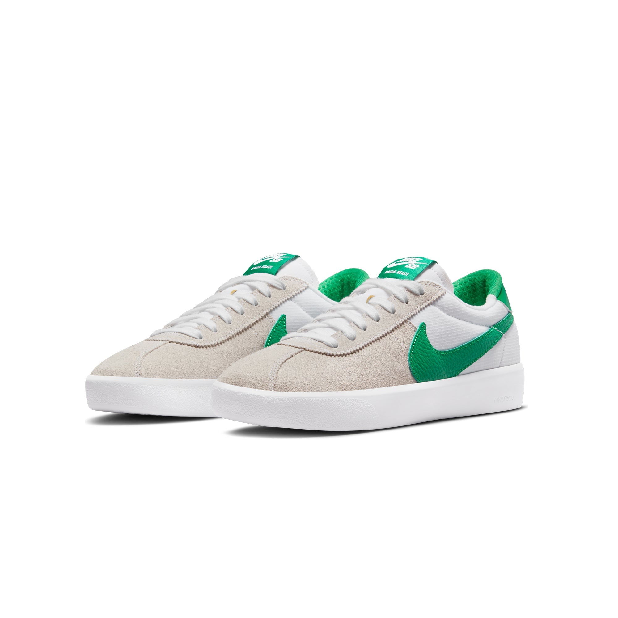 Mens Bruin React Shoes White Nike – Гарантія оригінальності – вид ззаду