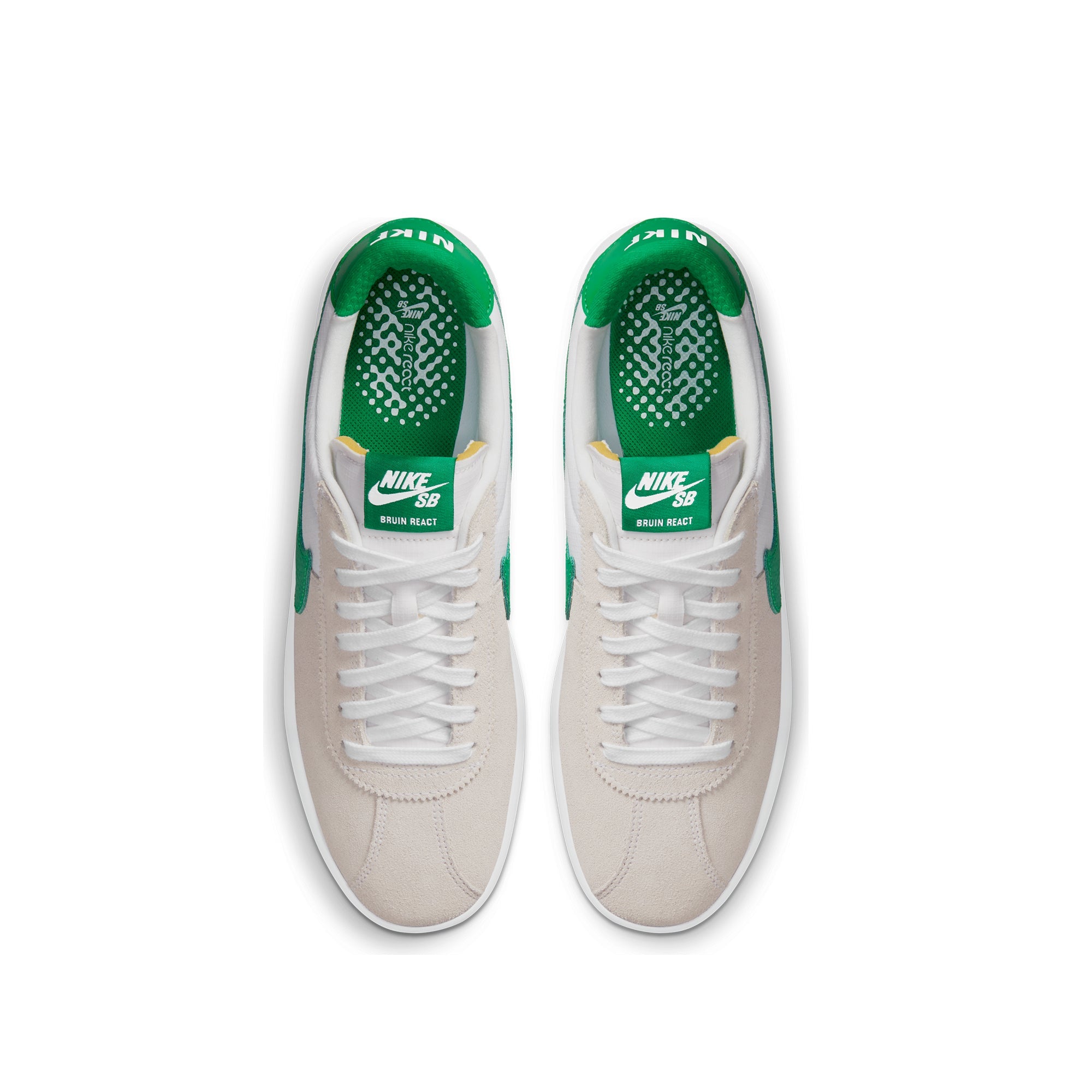 Mens Bruin React Shoes White Nike – Гарантія оригінальності – збільшений вид
