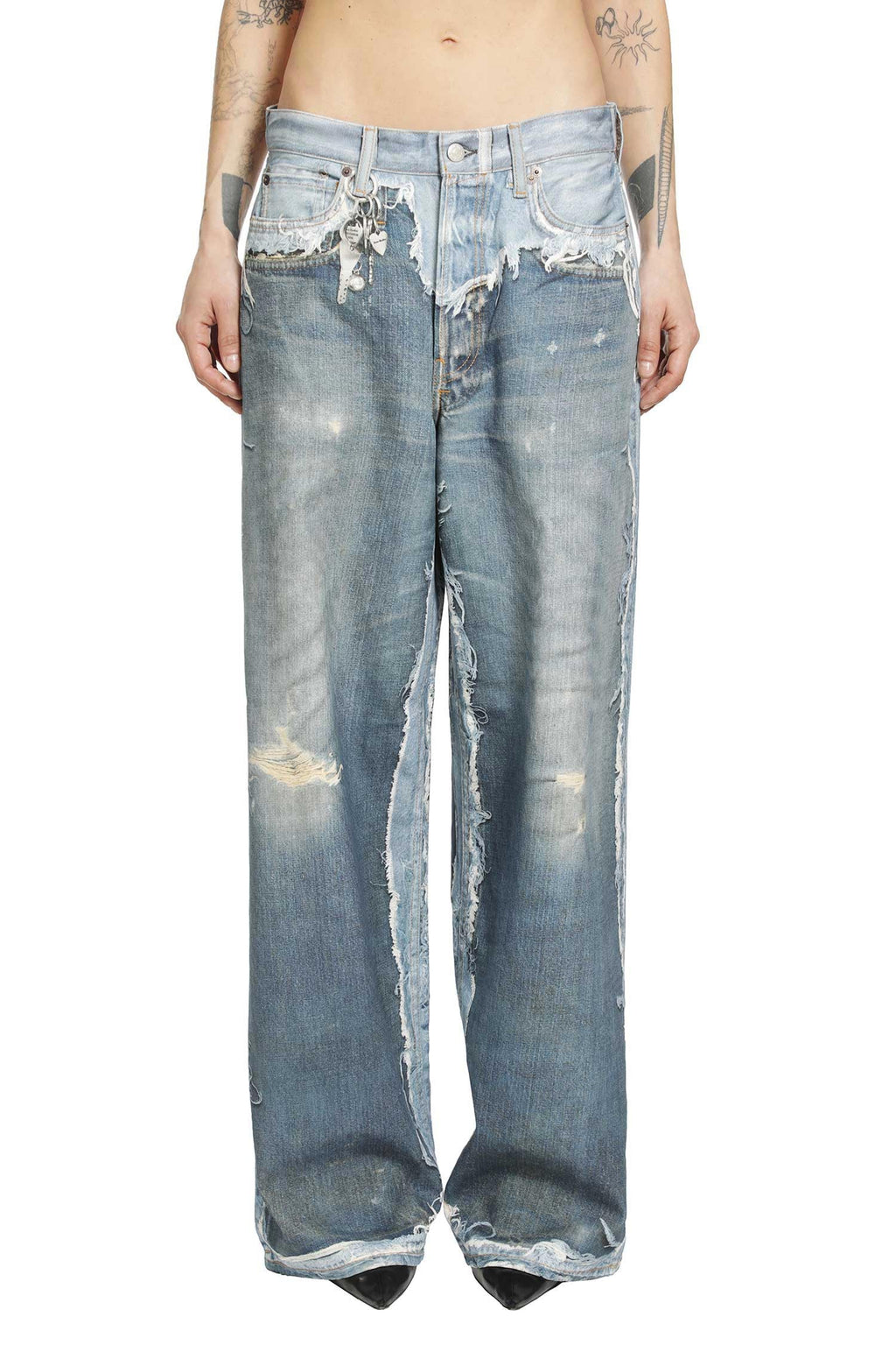 Trompe Loeil Baggy Jeans Acne studios оригінал – Купити в Україні – вид ззаду