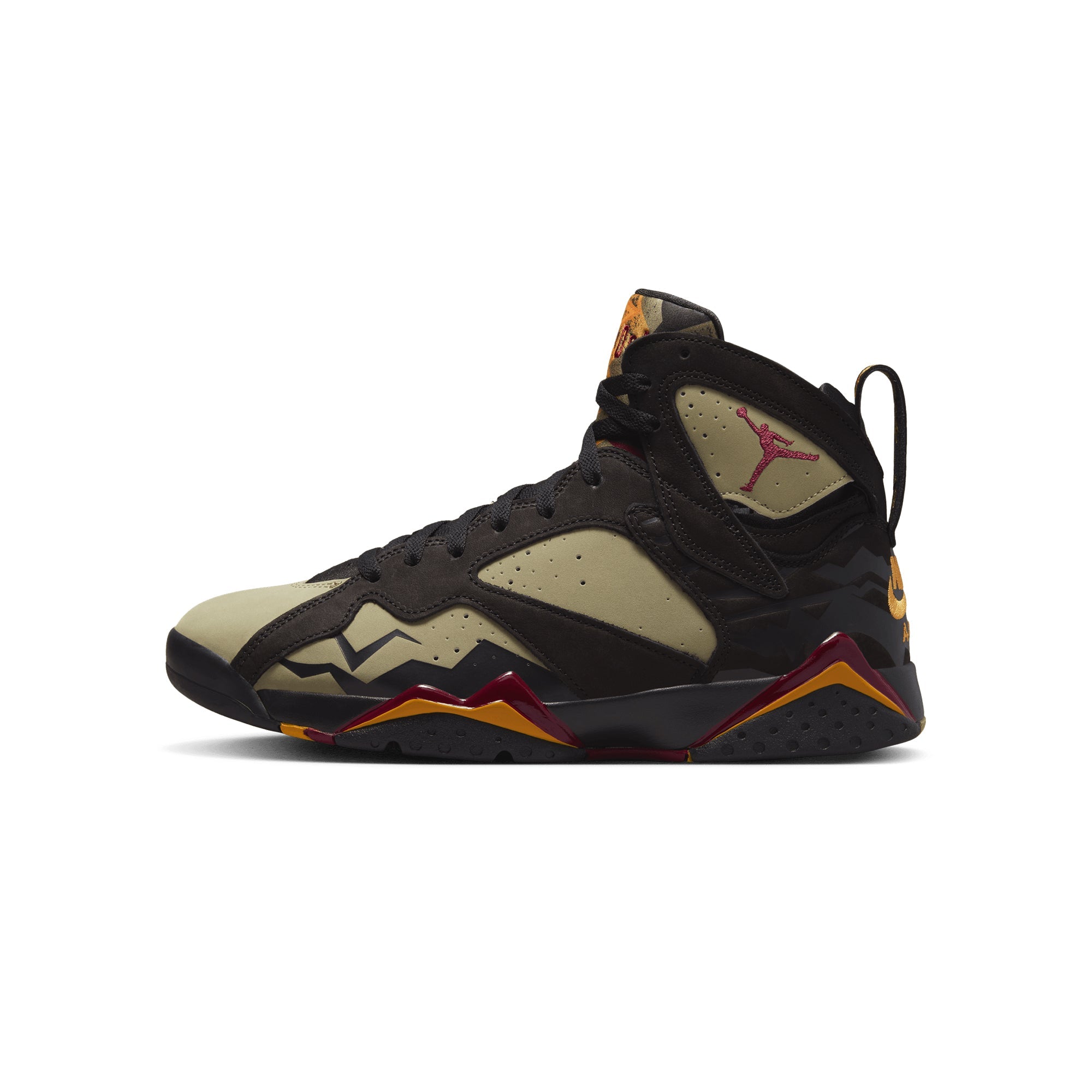 Оригінальна Mens Retro 7 Se Black Olive Shoes Air jordan – боковий вид