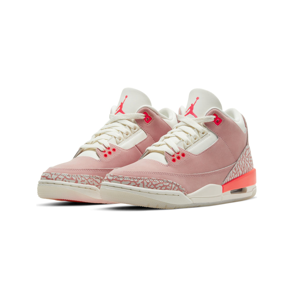 Оригінальна Womens 3 Retro Rust Pink Shoes Air jordan – вид ззаду