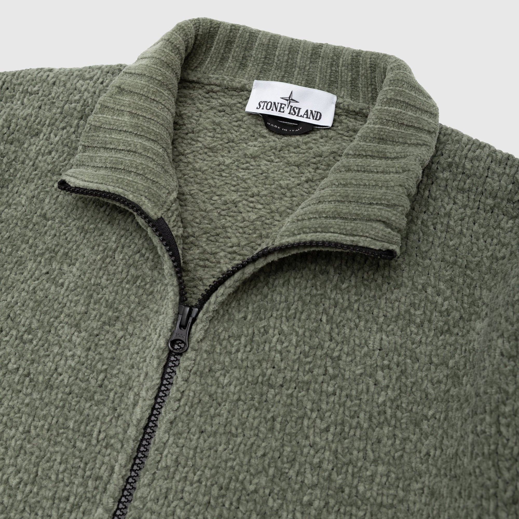 Cotton Chenille Cardigan Stone island оригінал – Купити в Україні – вид ззаду - STONE ISLAND
