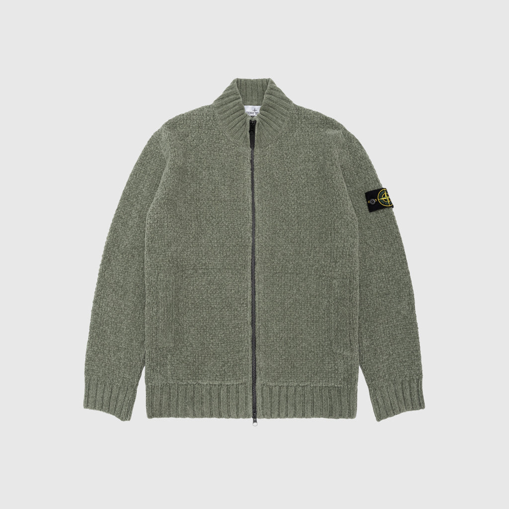 Cotton Chenille Cardigan Stone island оригінал – Купити в Україні – боковий вид