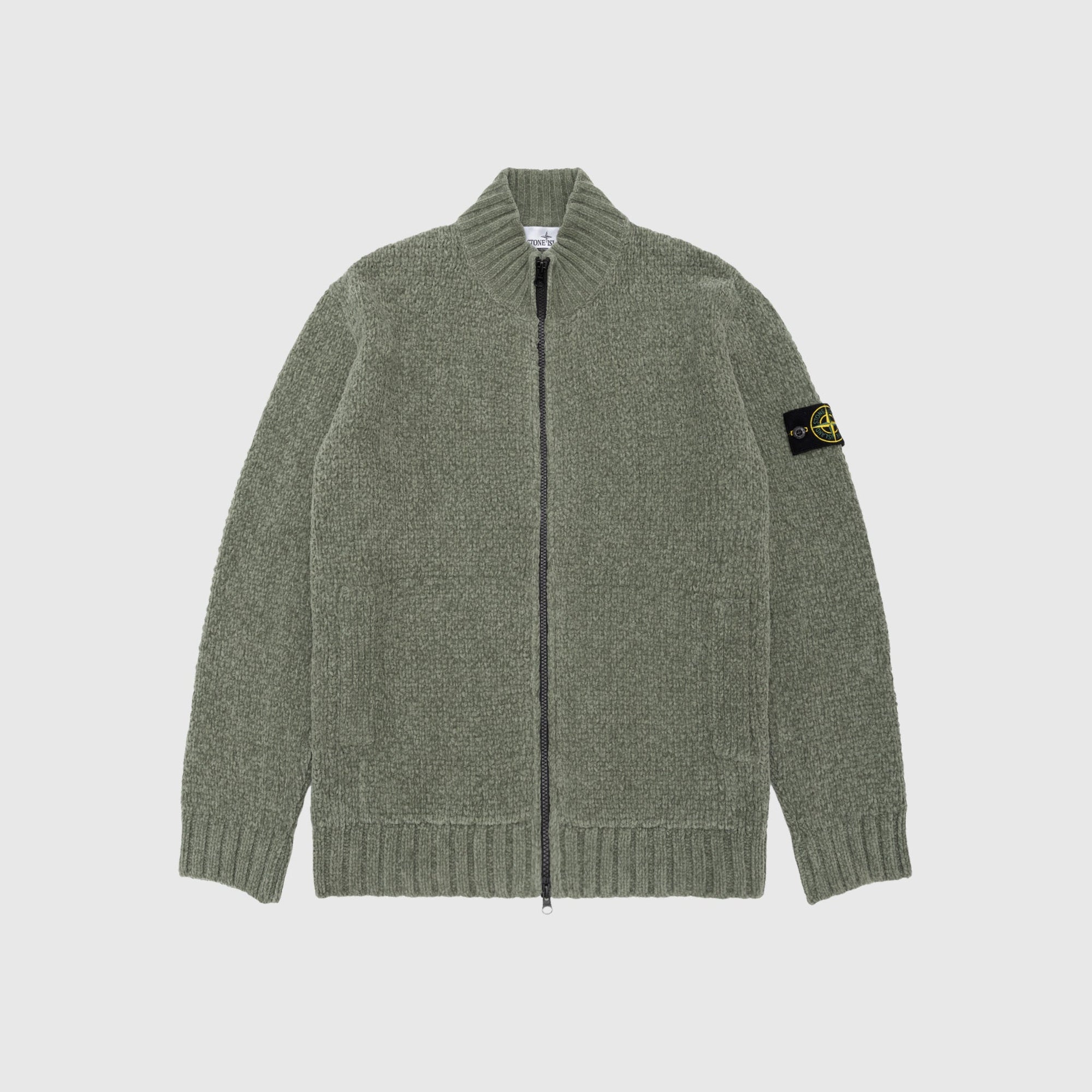 Cotton Chenille Cardigan Stone island оригінал – Купити в Україні – боковий вид - STONE ISLAND