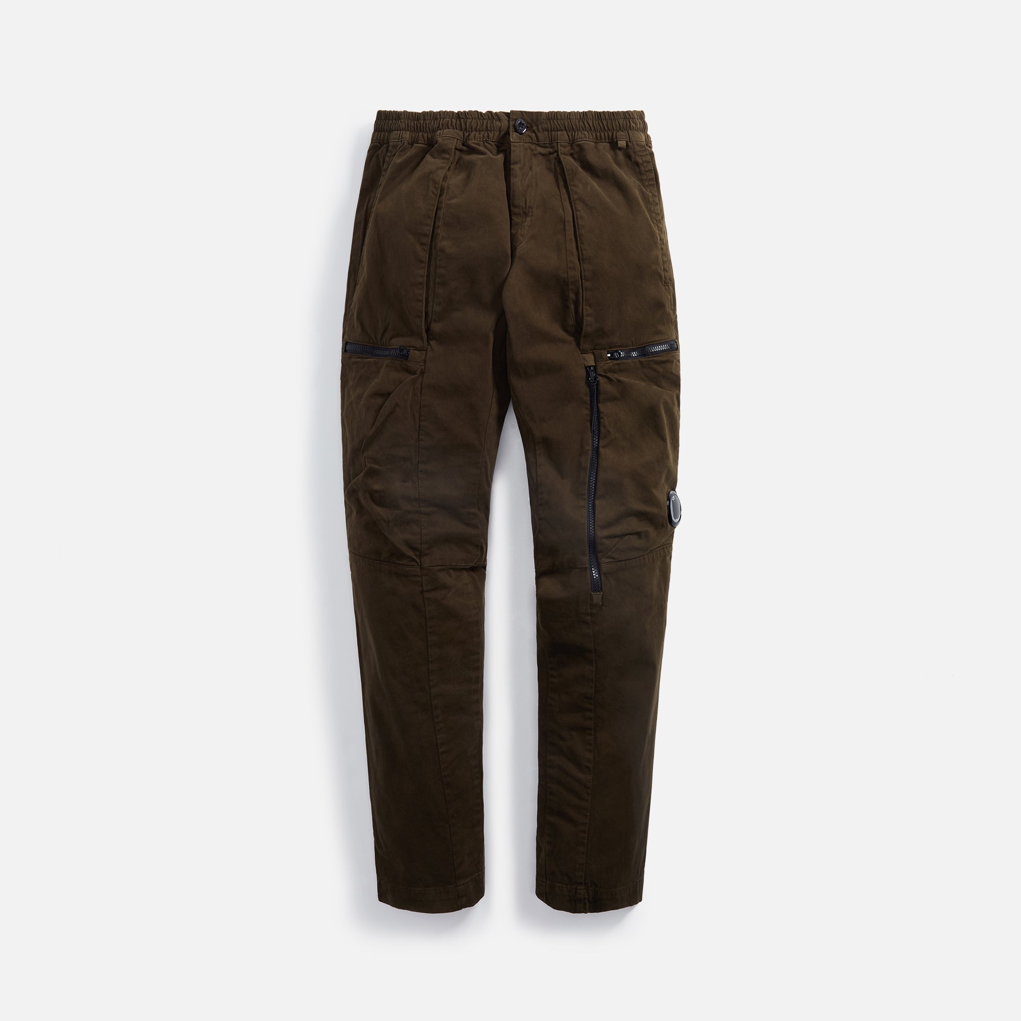Stretch Sateen Pants Green Cp company – Гарантія оригінальності – боковий вид