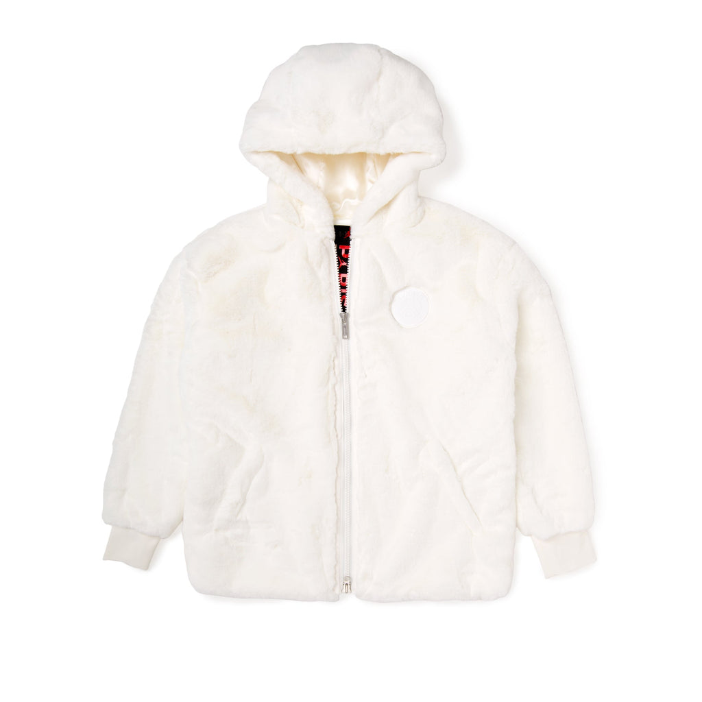 Jordan X Paris Saint-Germain Womens Fur Jacket Air jordan оригінал – Купити в Україні – боковий вид
