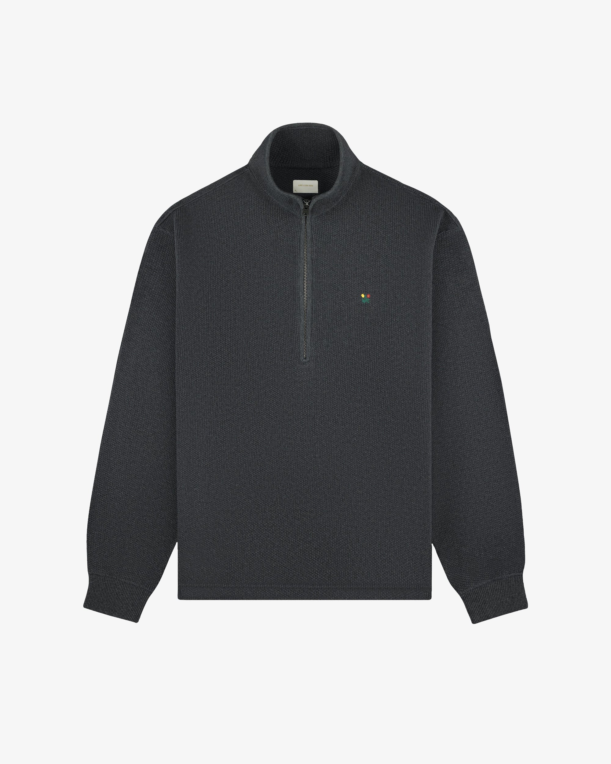Crest Piqué Half-Zip Pullover Aime leon dore – Гарантія оригінальності – вид ззаду