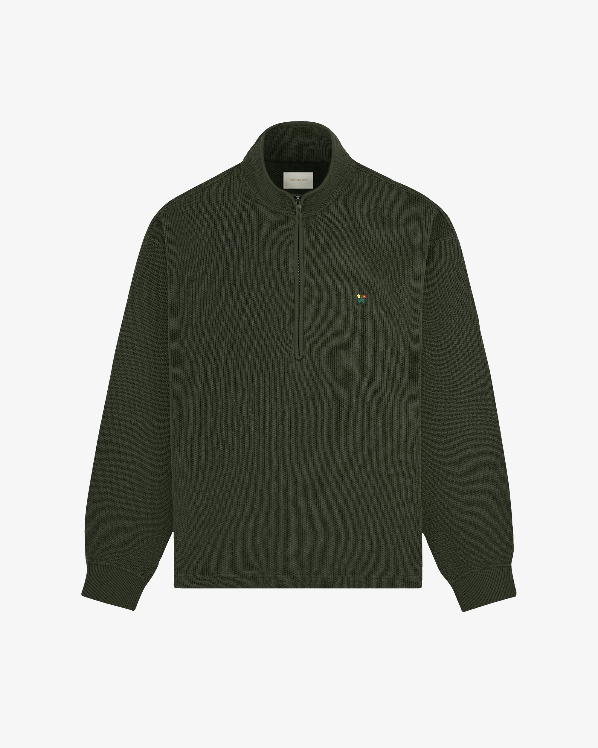 Crest Piqué Half-Zip Pullover Aime leon dore – Гарантія оригінальності – вид ззаду