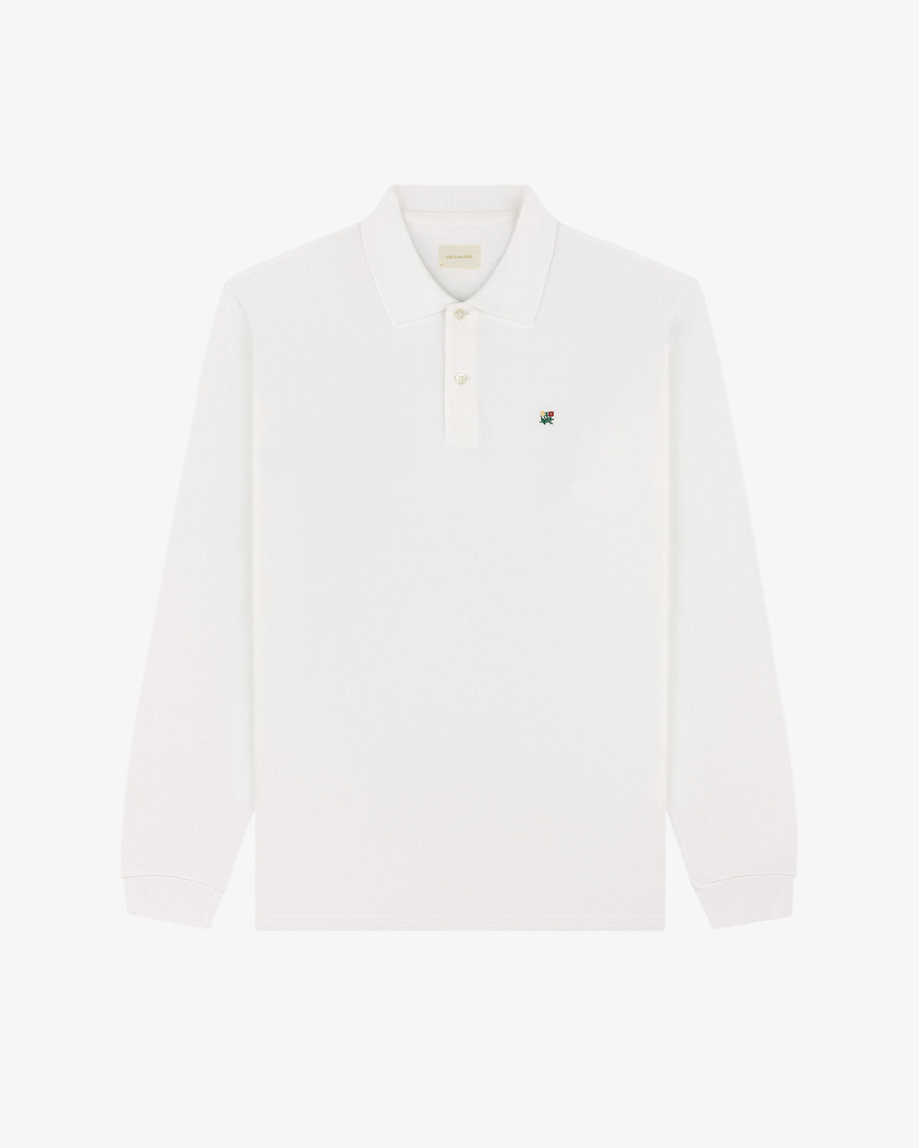 Оригінальна Long-Sleeve Crest Piqué Polo Aime leon dore – вид ззаду