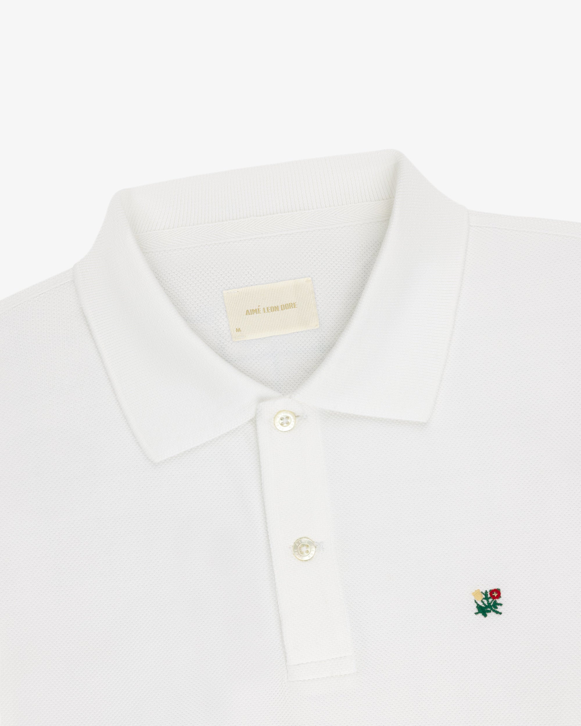 Оригінальна Long-Sleeve Crest Piqué Polo Aime leon dore – збільшений вид