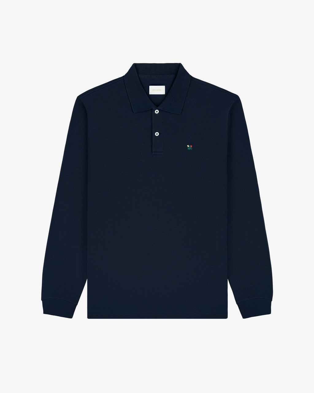 Оригінальна Long-Sleeve Crest Piqué Polo Aime leon dore – вид ззаду