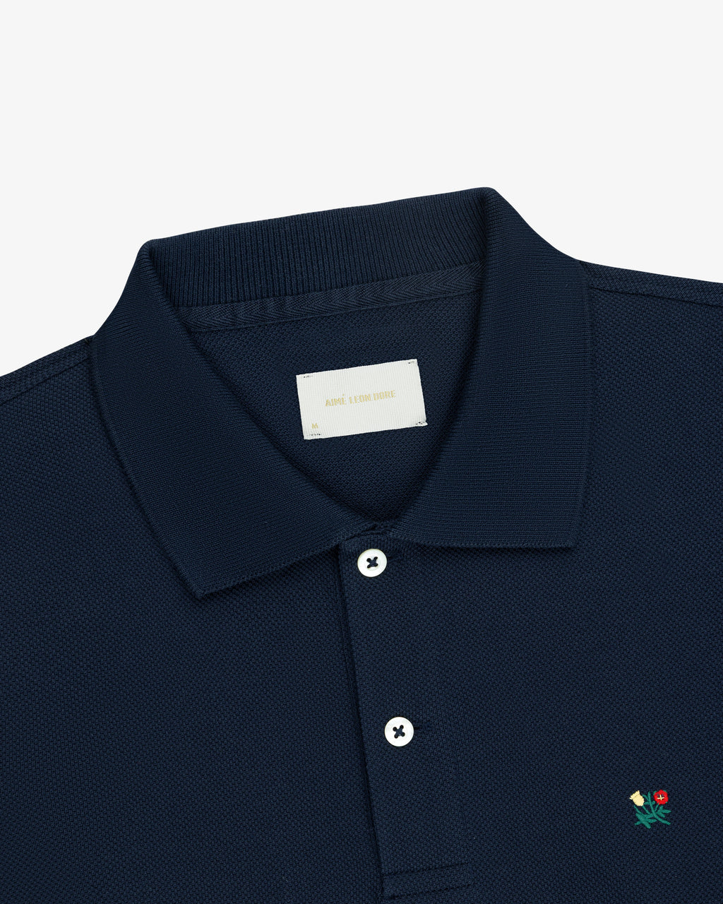 Оригінальна Long-Sleeve Crest Piqué Polo Aime leon dore – детальний вид