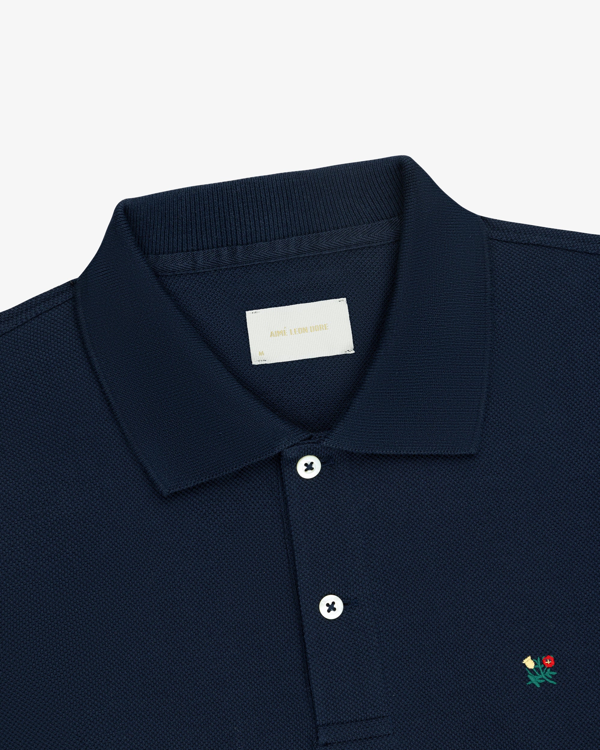 Оригінальна Long-Sleeve Crest Piqué Polo Aime leon dore – детальний вид
