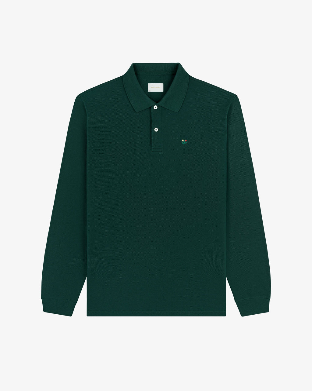 Оригінальна Long-Sleeve Crest Piqué Polo Aime leon dore – вид ззаду