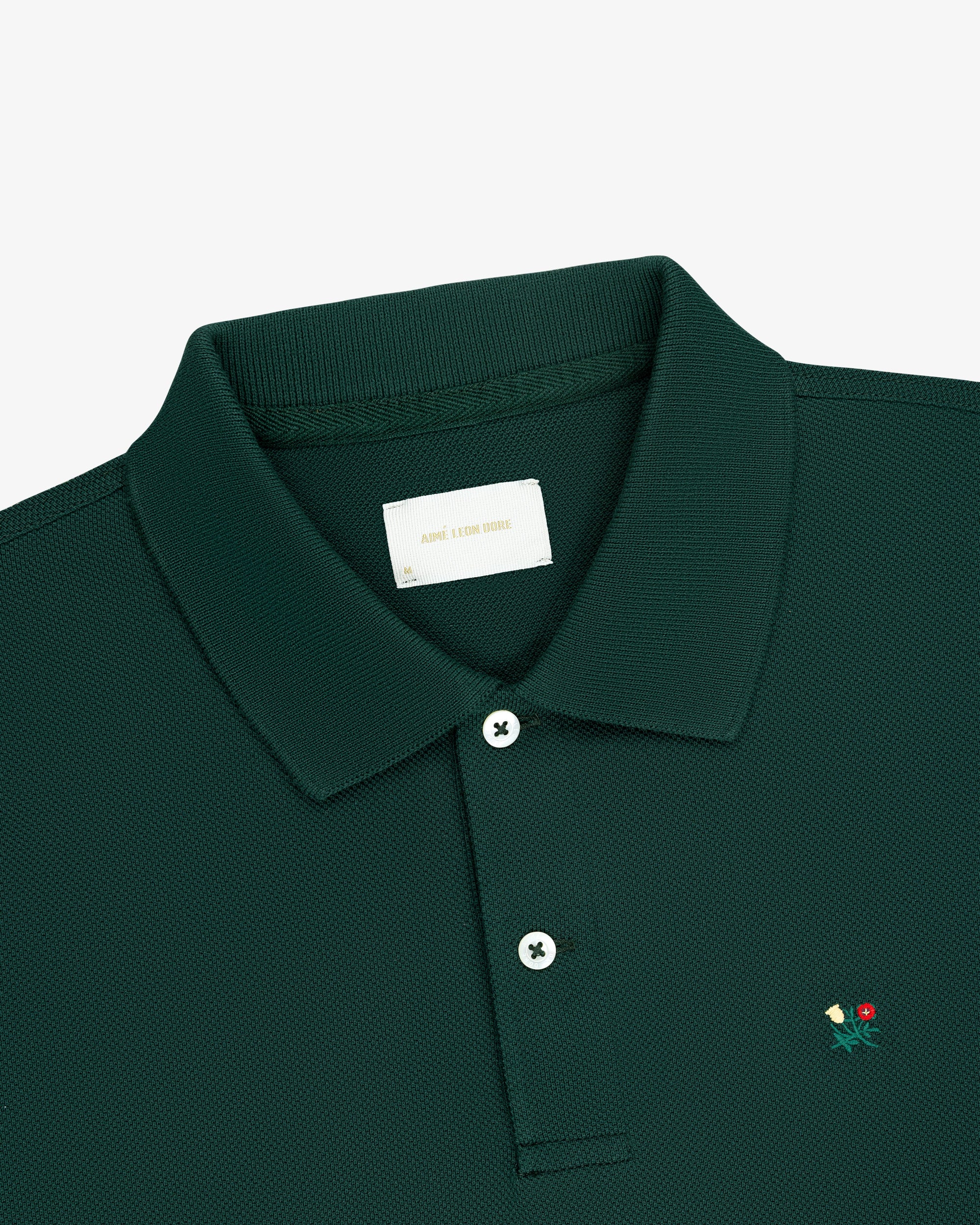 Оригінальна Long-Sleeve Crest Piqué Polo Aime leon dore – детальний вид