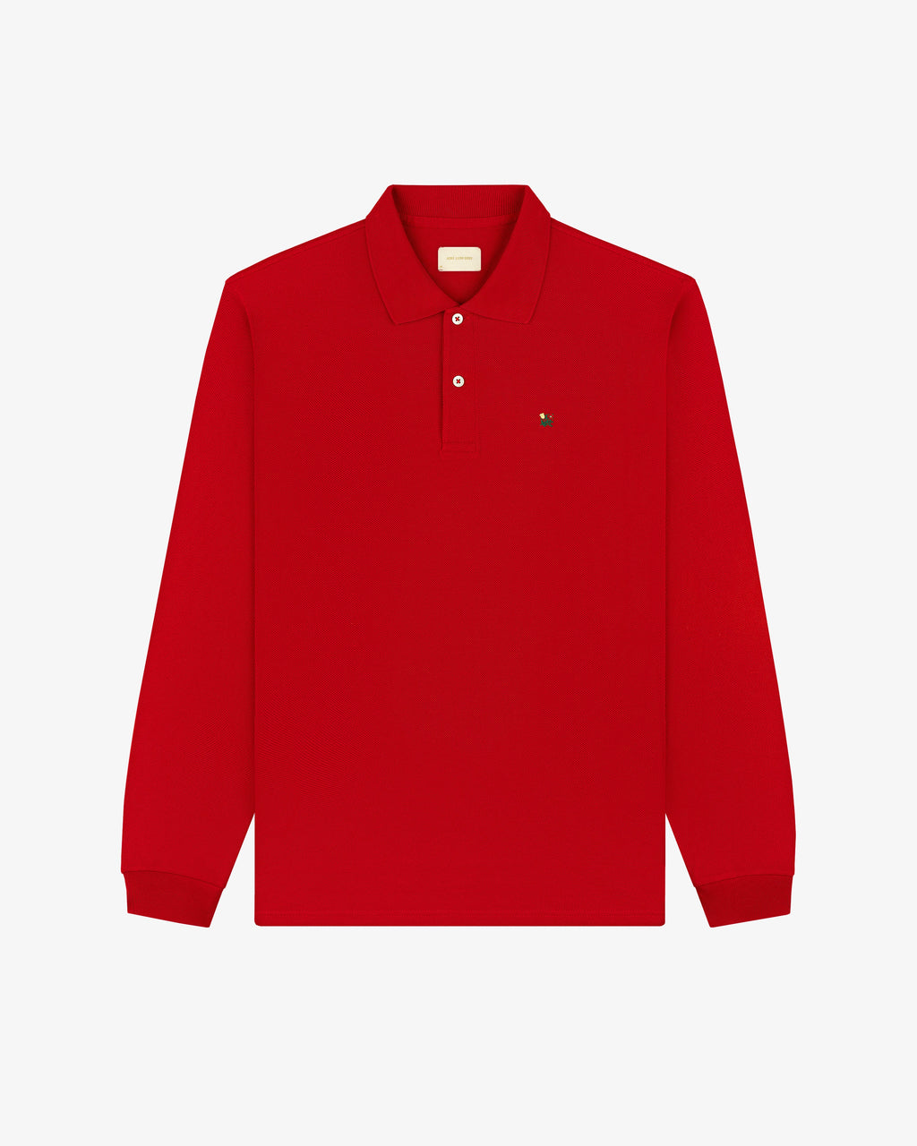Оригінальна Long-Sleeve Crest Piqué Polo Aime leon dore – вид ззаду