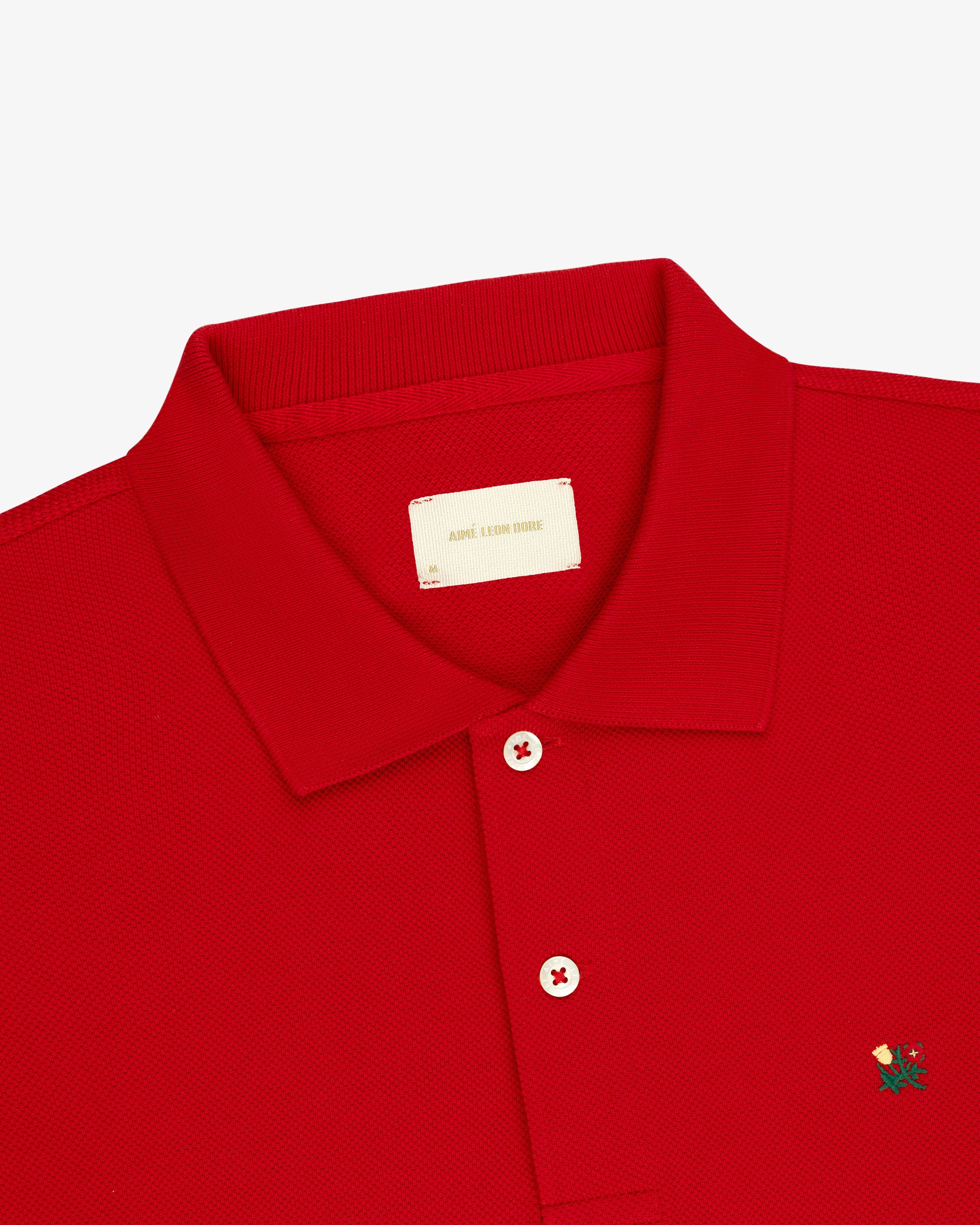 Оригінальна Long-Sleeve Crest Piqué Polo Aime leon dore – детальний вид