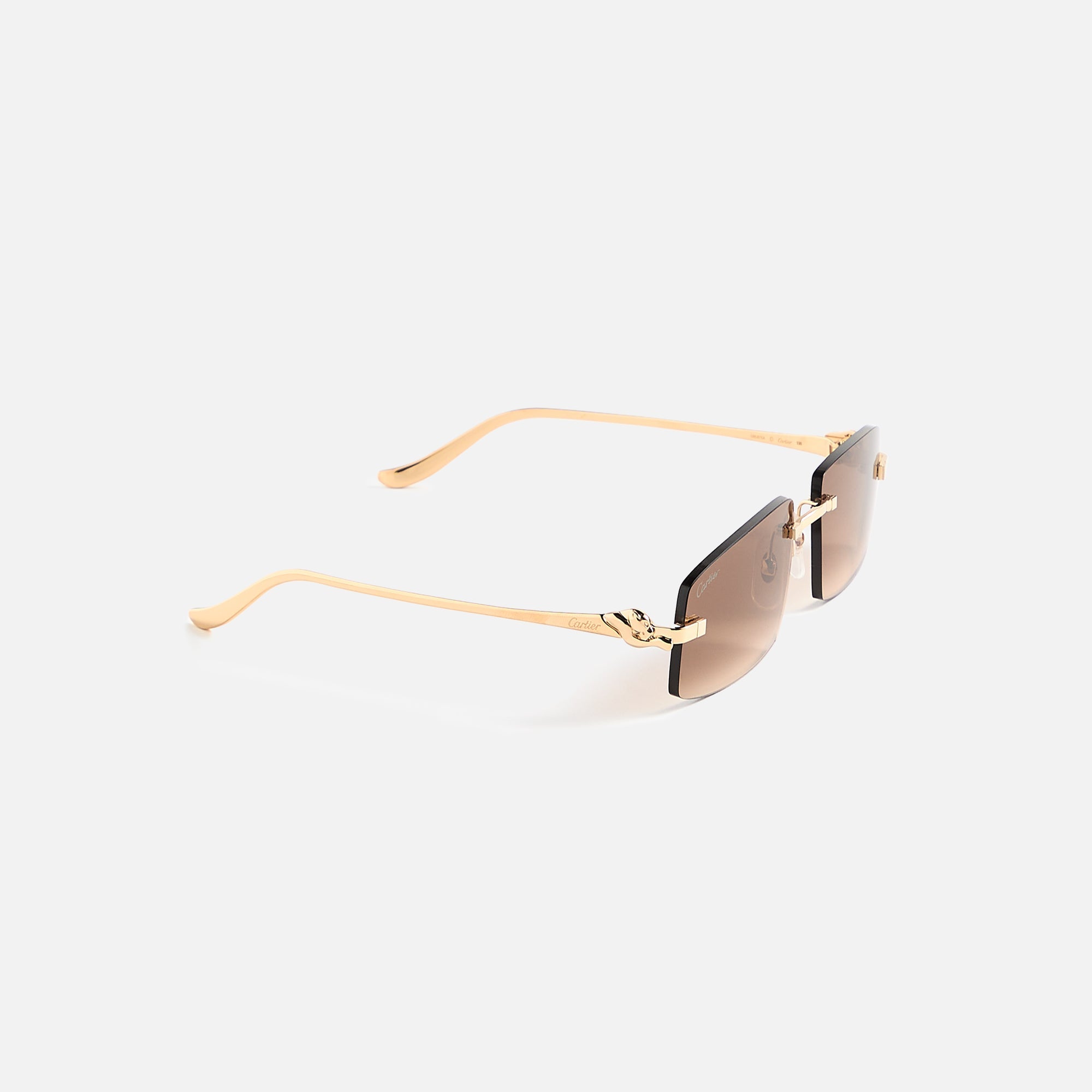 Rectangular Frames Gold Brown Cartier оригінал – Купити в Україні – вид ззаду