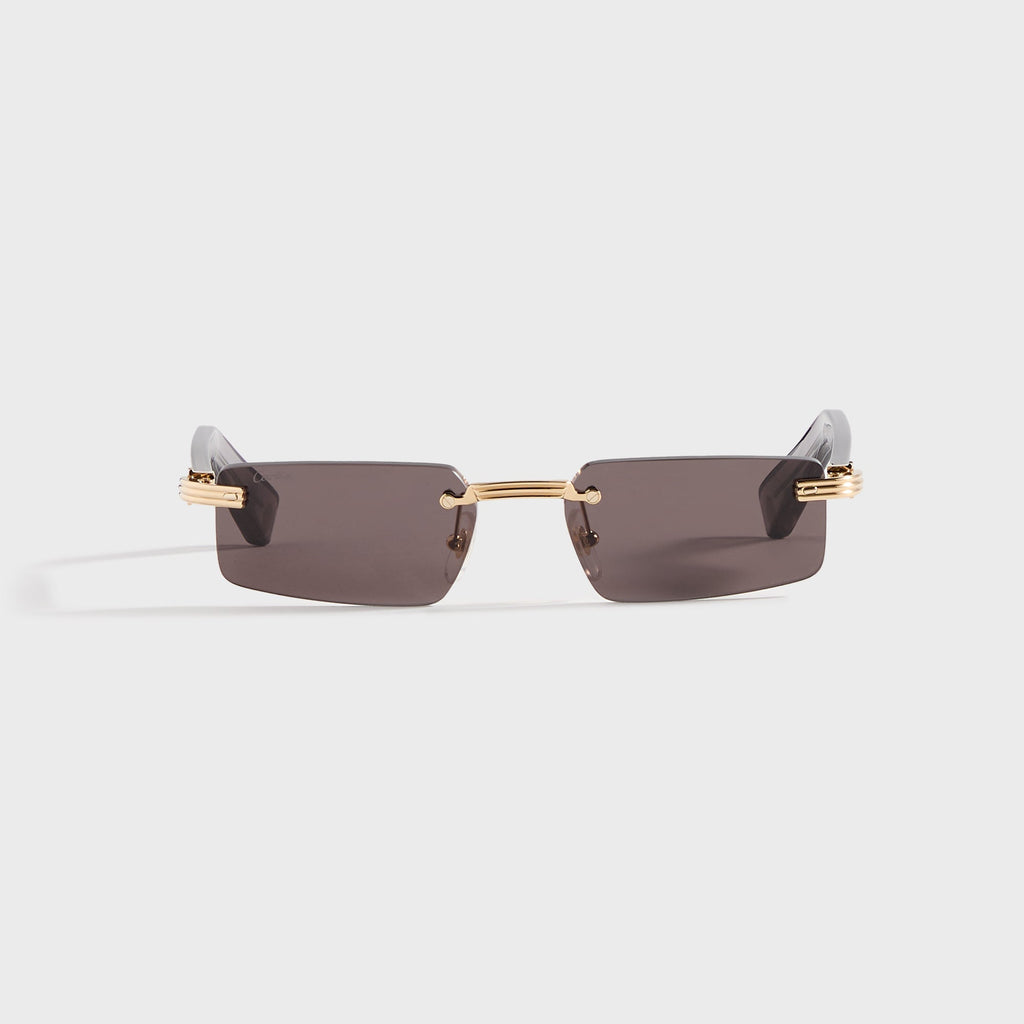 Оригінальна Rectangular Sunglasses Black Cartier – боковий вид