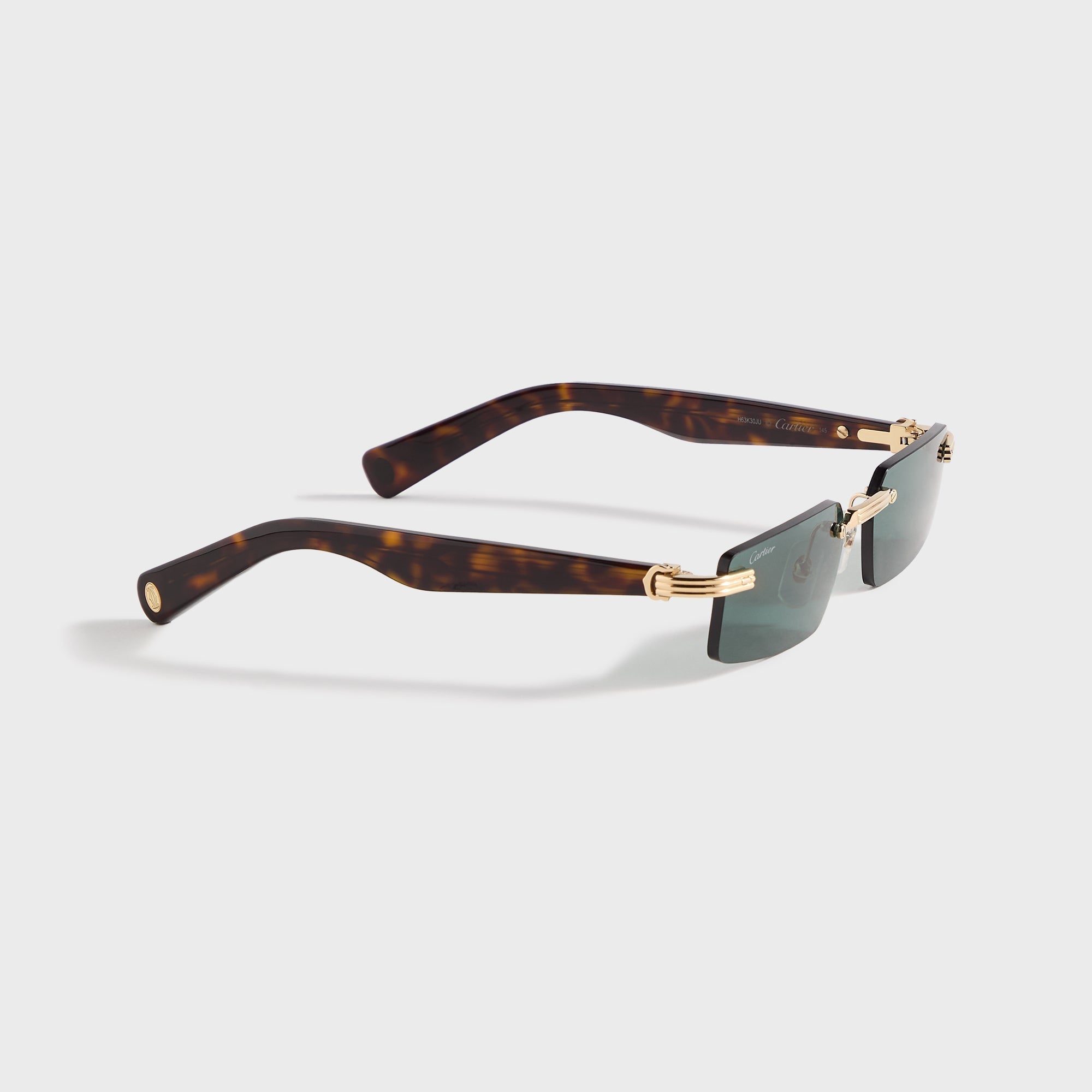 Оригінальна Rectangular Sunglasses Gold Cartier – вид ззаду