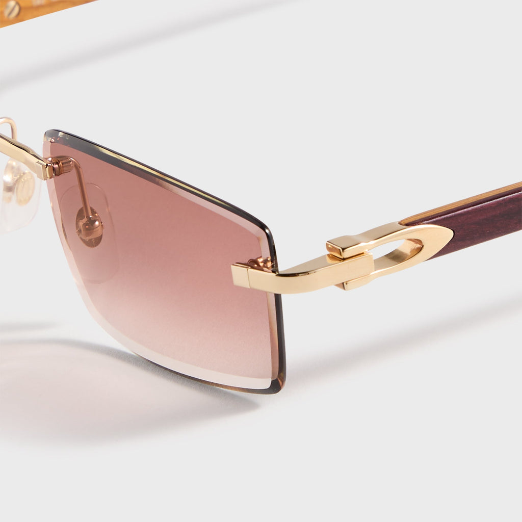 Rectangle Sunglasses Gold Cartier оригінал – Купити в Україні – вид ззаду
