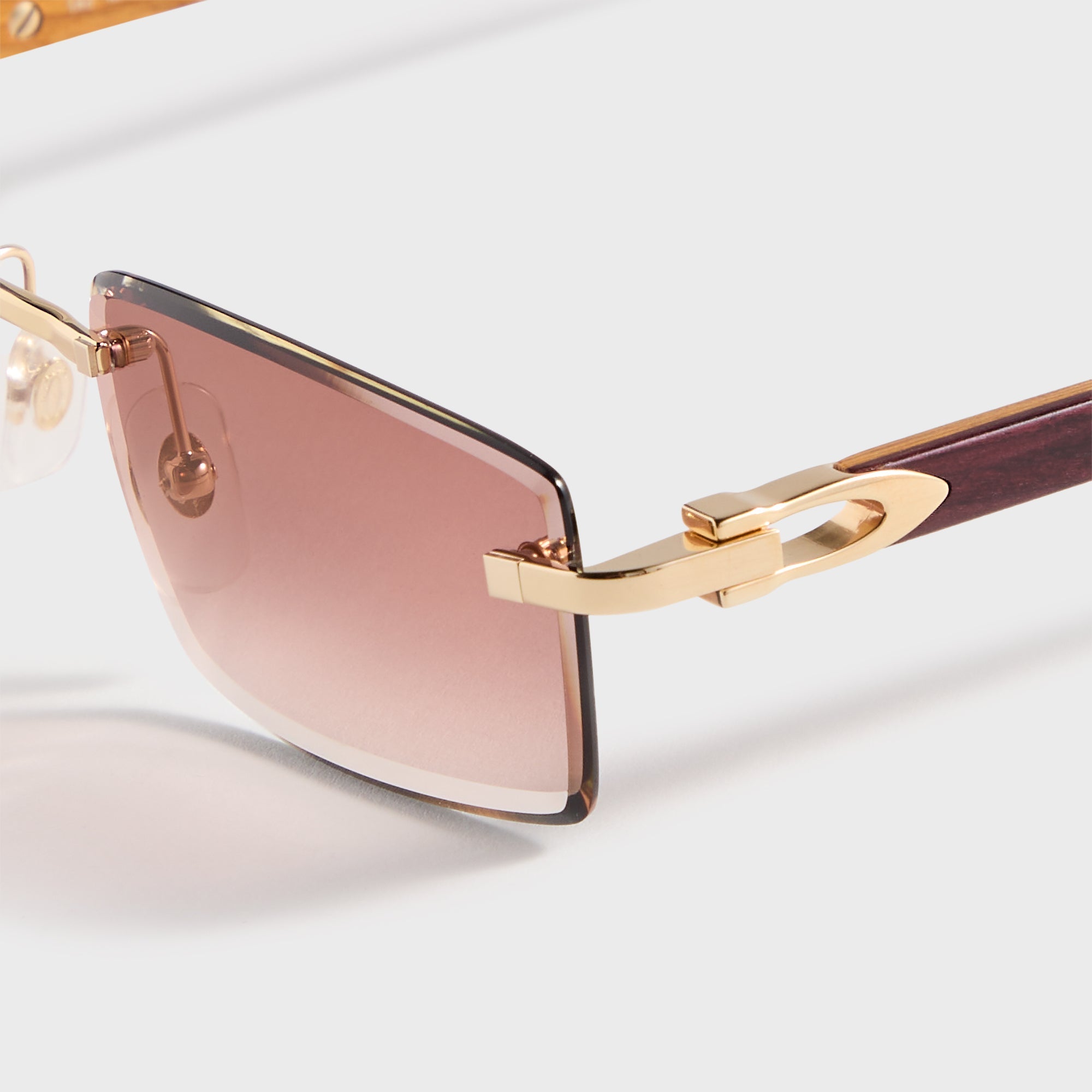 Rectangle Sunglasses Gold Cartier оригінал – Купити в Україні – вид ззаду