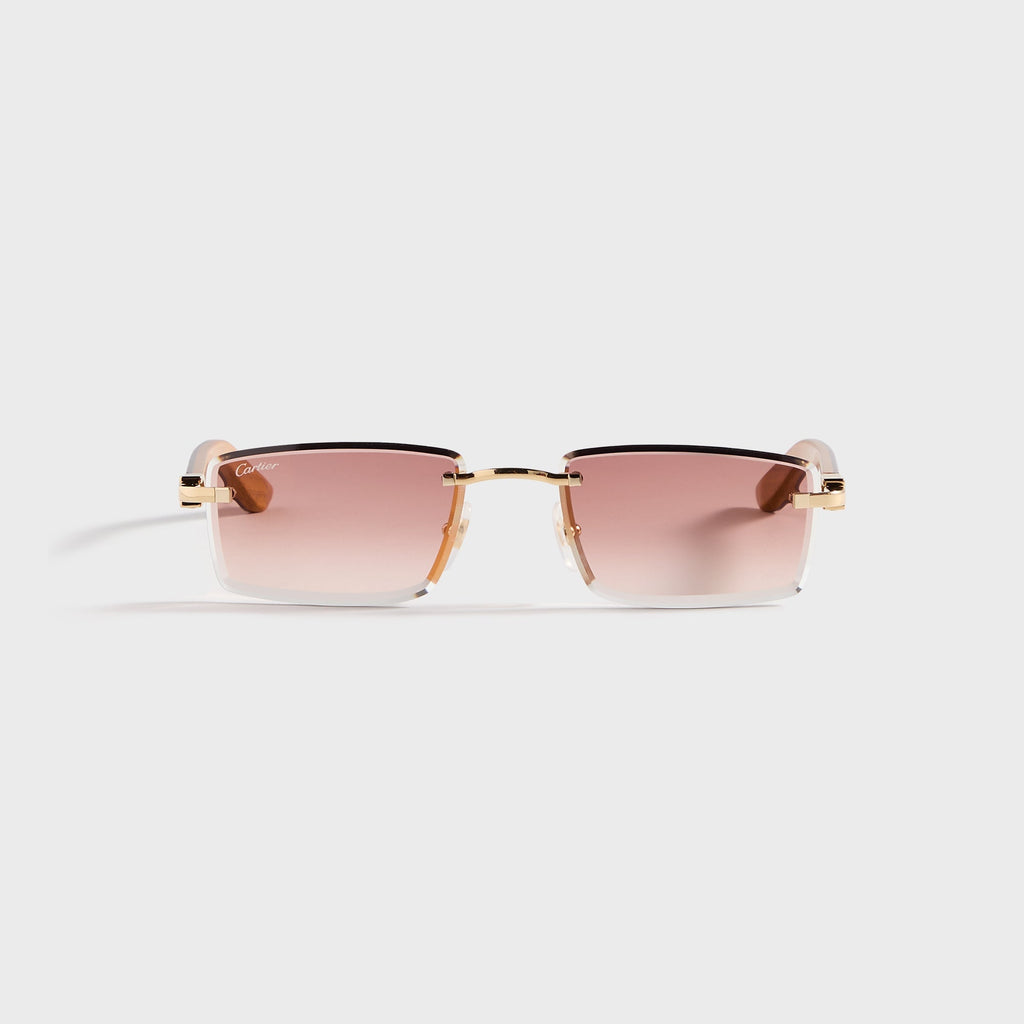 Rectangle Sunglasses Gold Cartier оригінал – Купити в Україні – боковий вид