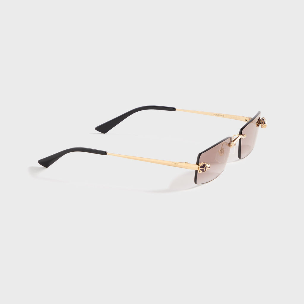 Rectangle Sunglasses Gold Cartier оригінал – Купити в Україні – вид ззаду