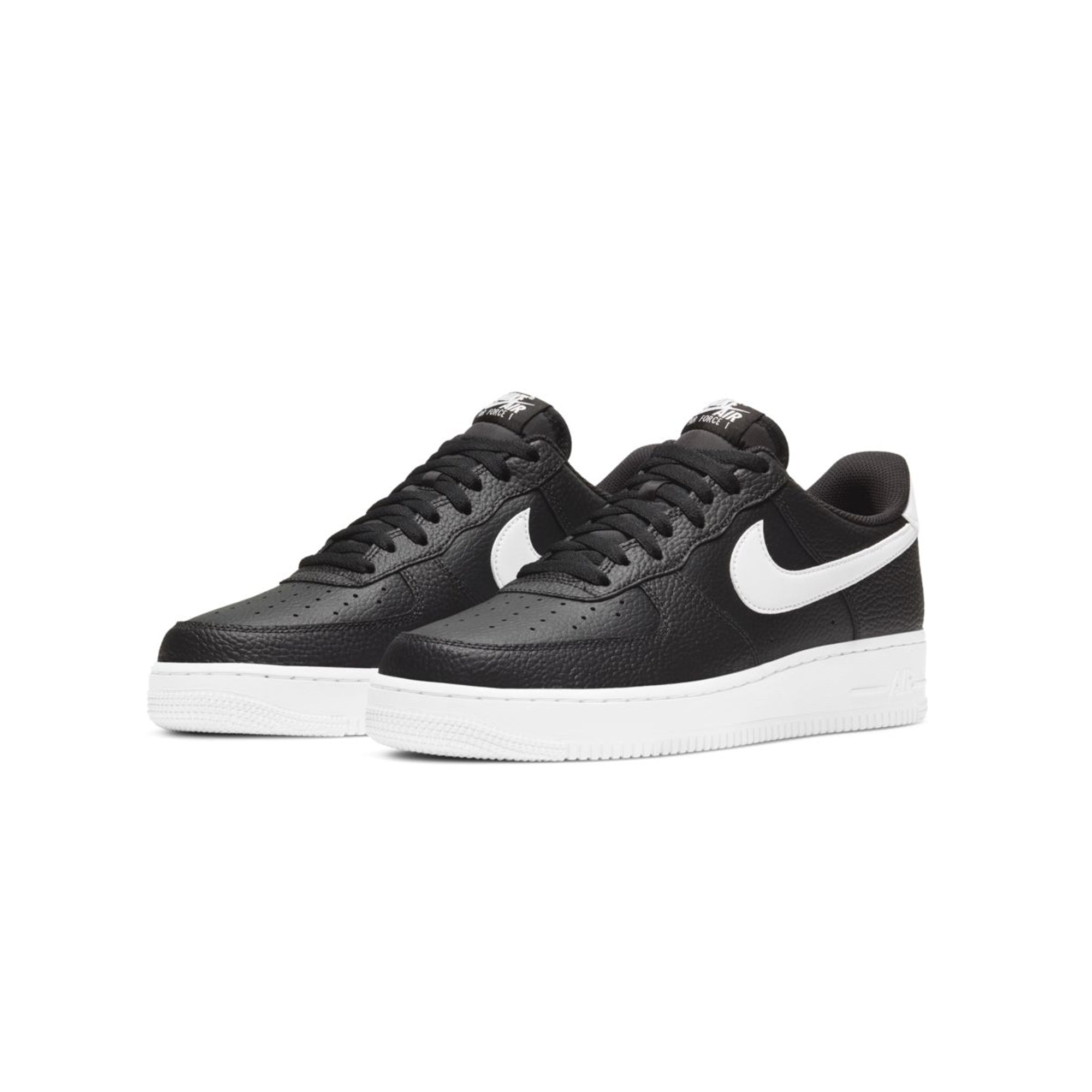 Оригінальна Mens Air Force 1 07 Shoes Black Nike – вид ззаду