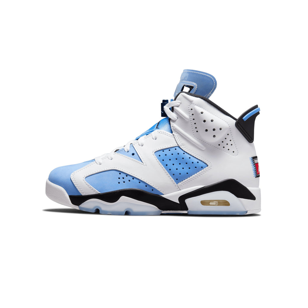 Mens 6 Retro University Blue Shoes Air jordan – Гарантія оригінальності – боковий вид
