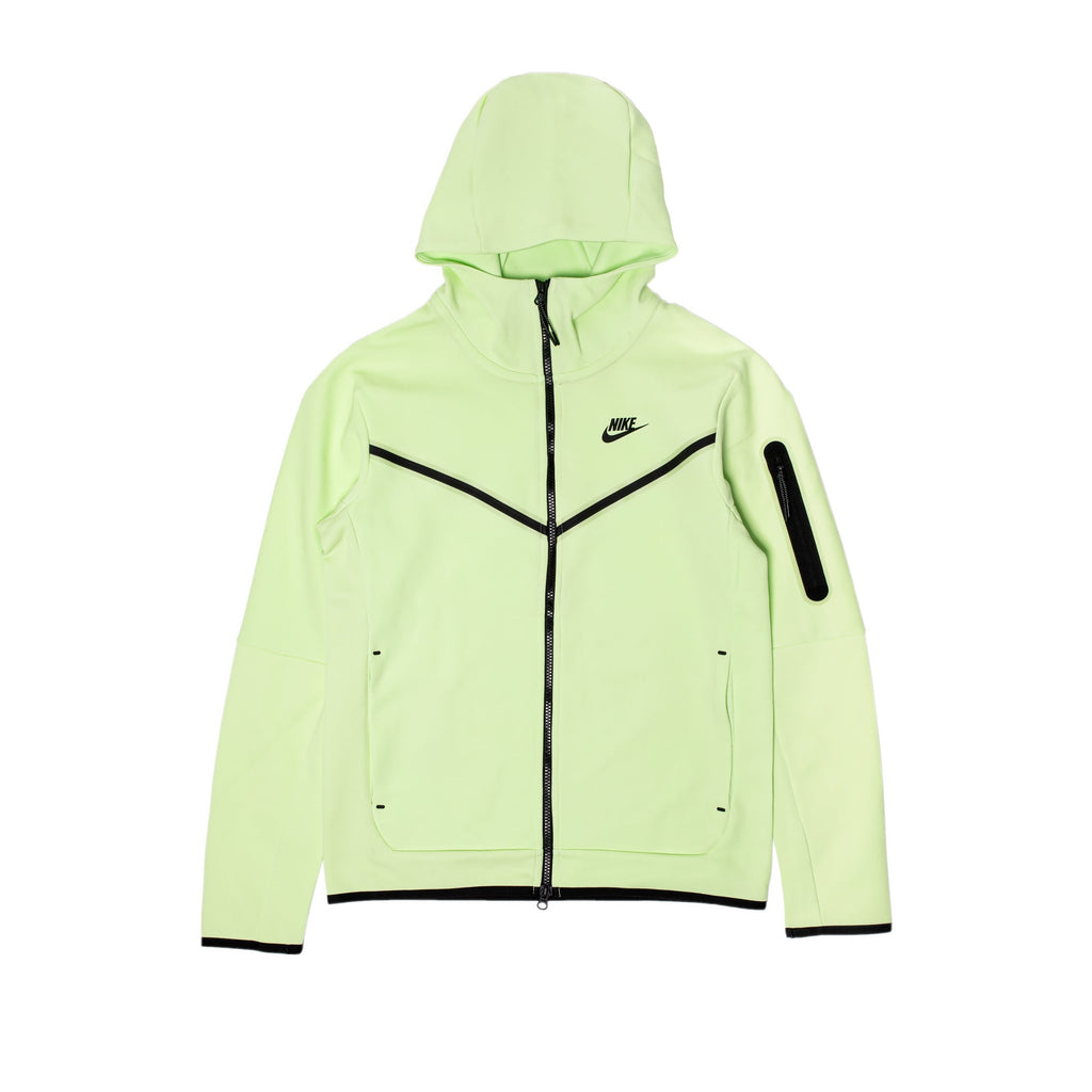 Mens Sportswear Tech Fleece Full Zip Liquid Lime Hoodie Nike – Гарантія оригінальності – боковий вид