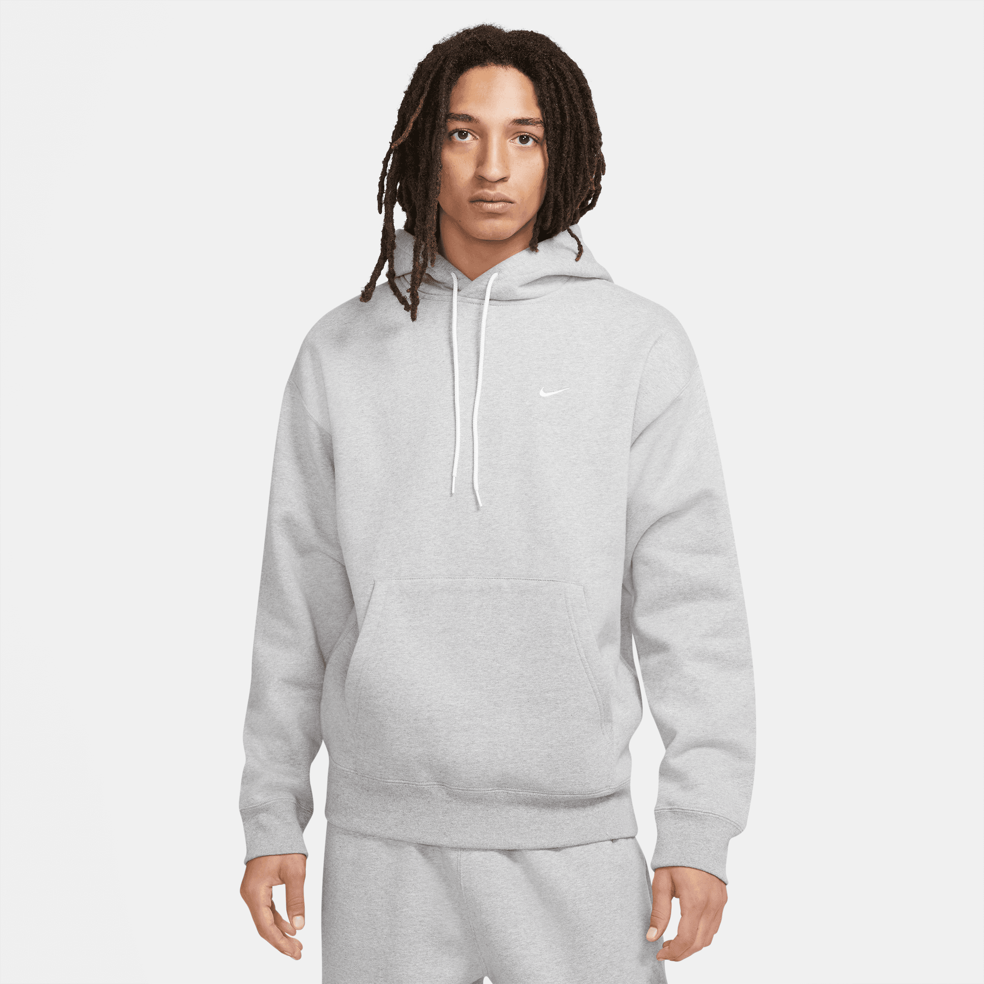 Mens Solo Swoosh Fleece Hoodie Nike – Гарантія оригінальності – вид ззаду