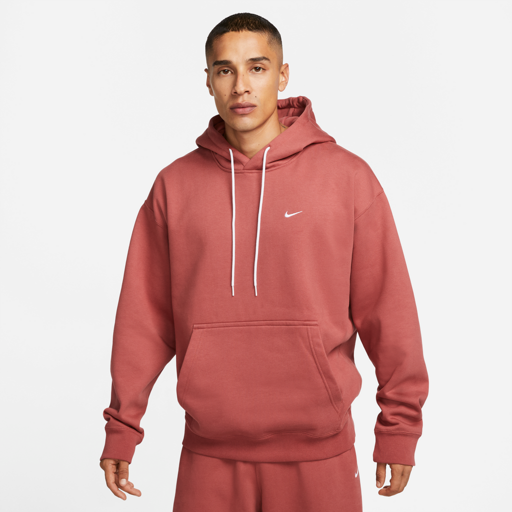 Mens Solo Swoosh Fleece Hoodie Nike – Гарантія оригінальності – вид ззаду