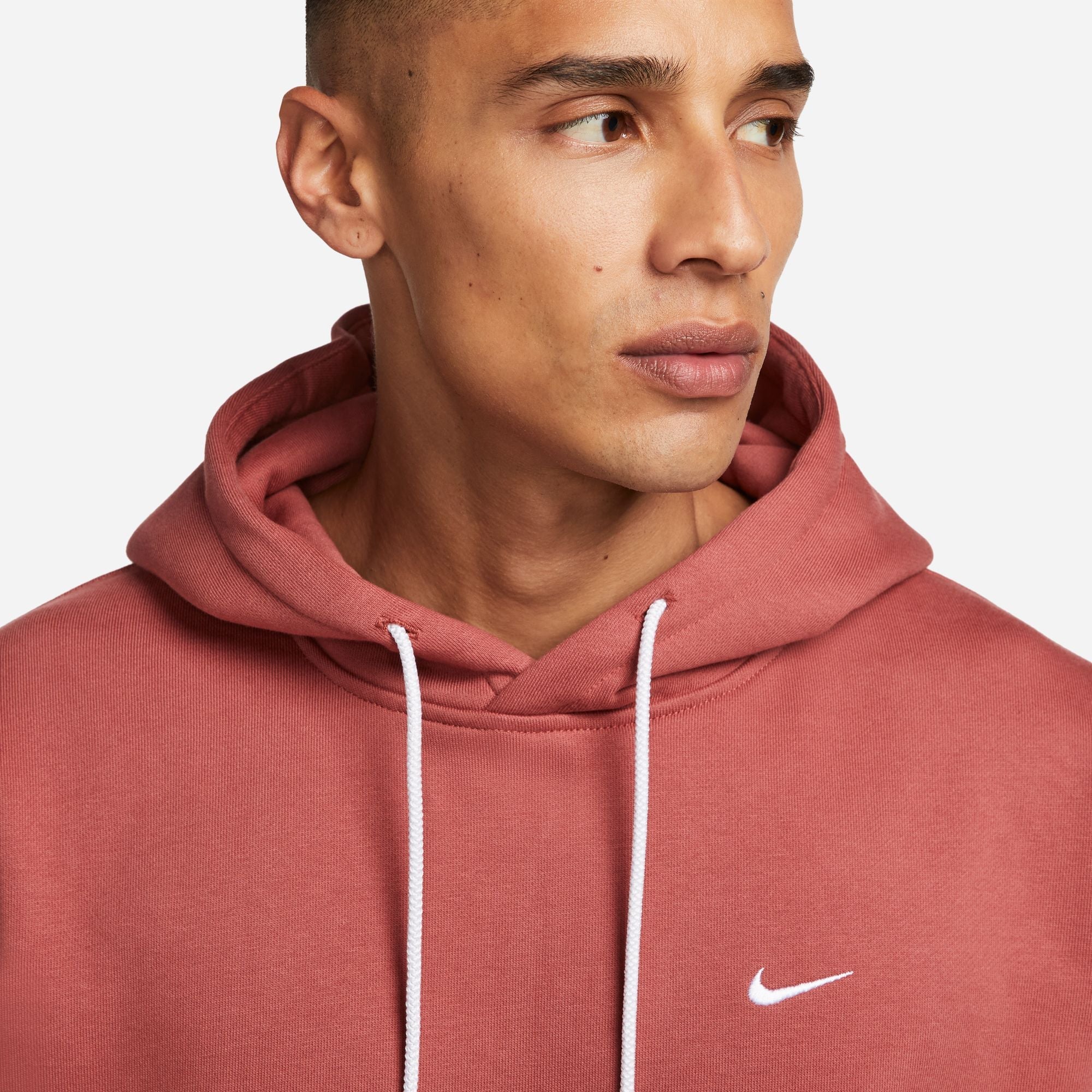 Mens Solo Swoosh Fleece Hoodie Nike – Гарантія оригінальності – збільшений вид - NIKE