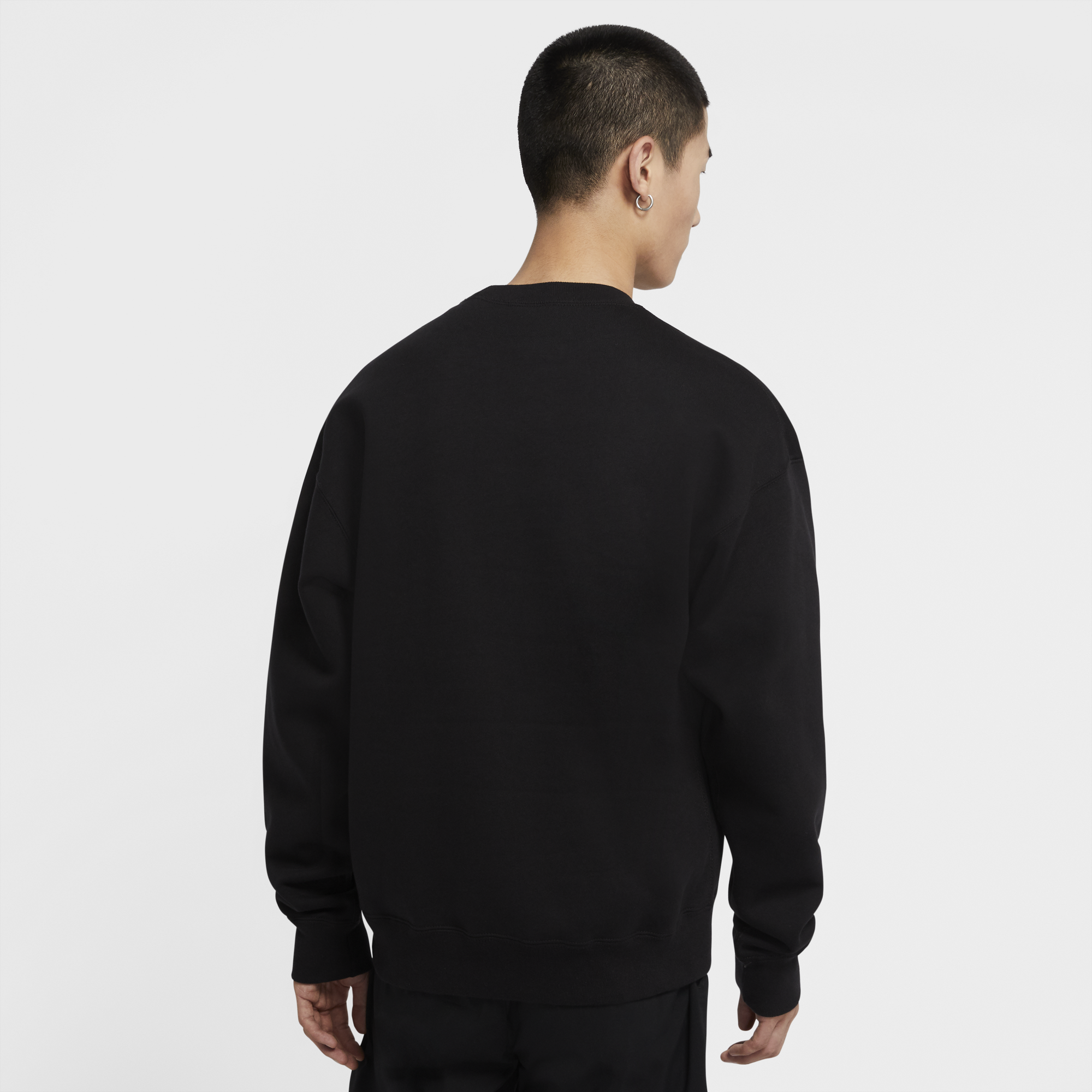 Mens Solo Swoosh Fleece Crew Nike оригінал – Купити в Україні – вид ззаду - NIKE