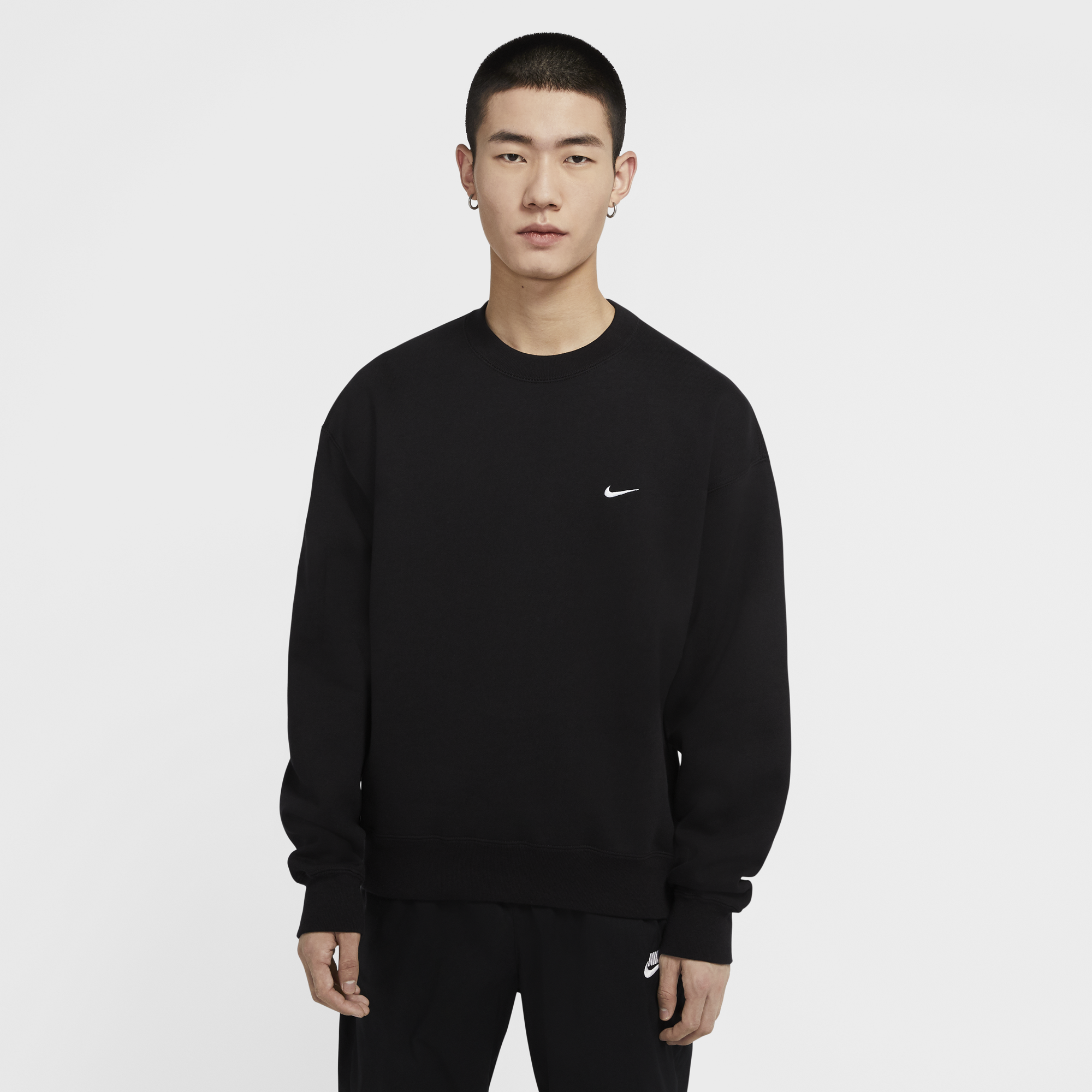 Mens Solo Swoosh Fleece Crew Nike оригінал – Купити в Україні – детальний вид - NIKE