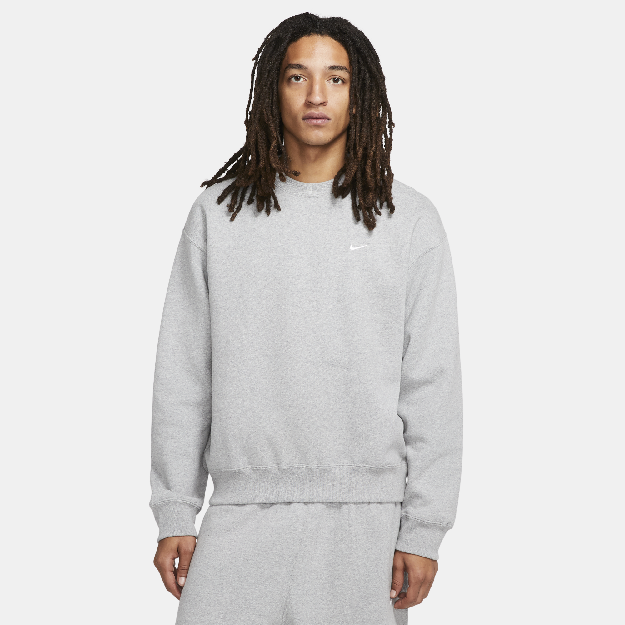 Mens Solo Swoosh Fleece Crew Nike оригінал – Купити в Україні – вид ззаду - NIKE