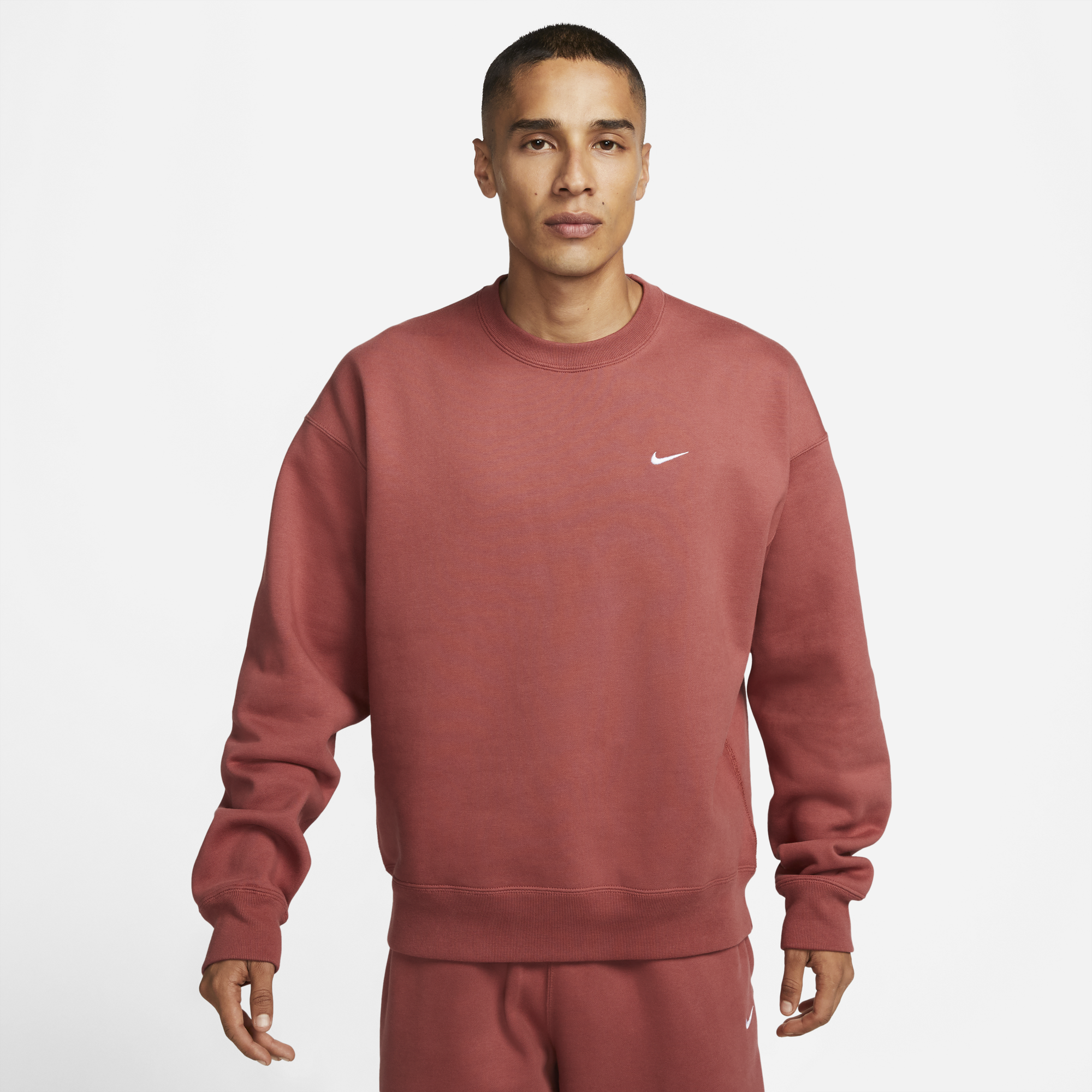 Mens Solo Swoosh Fleece Crew Nike оригінал – Купити в Україні – детальний вид - NIKE